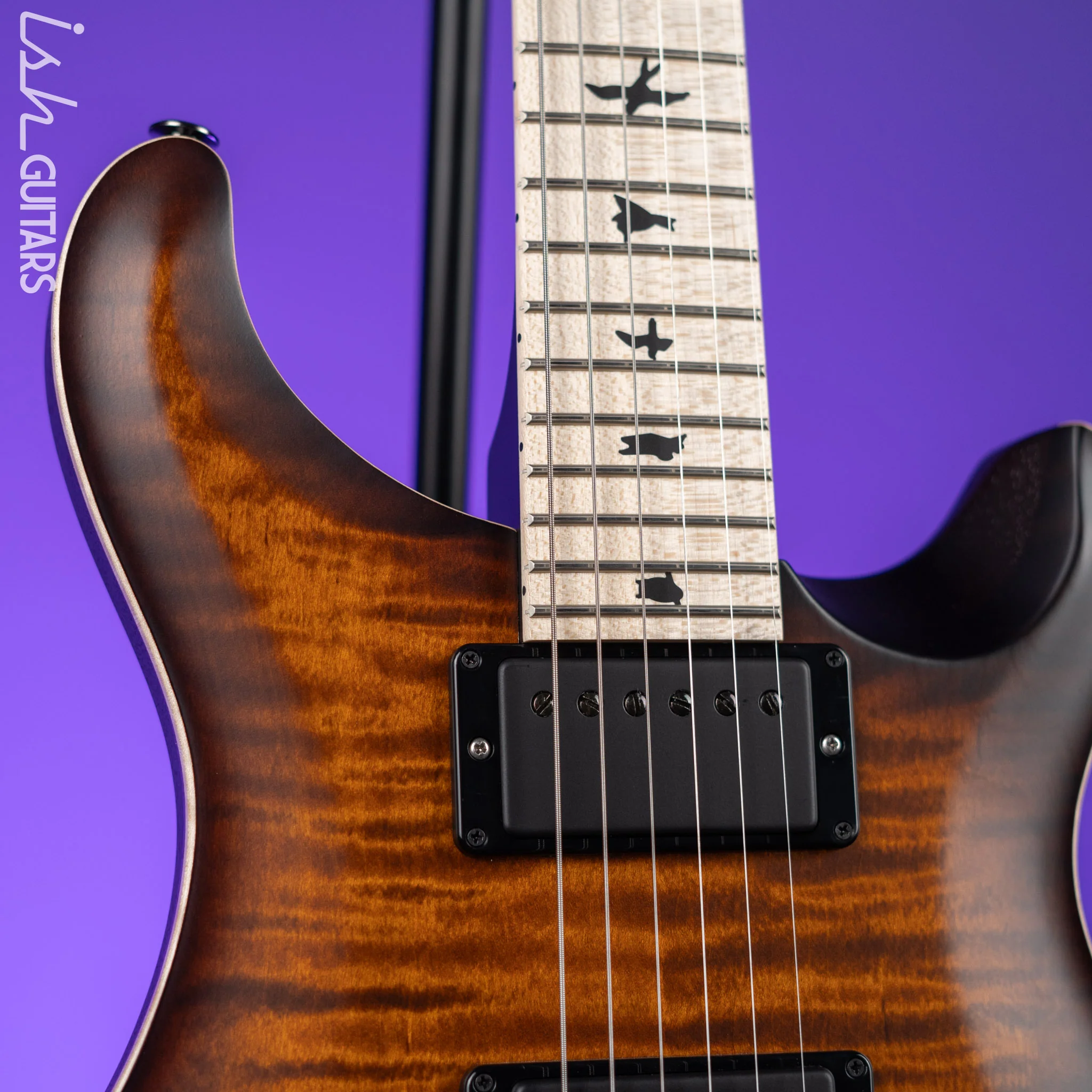 PRS Dustie Waring Signature CE 24 Floyd Amber Smokeburst Satin Nitro - Image 3