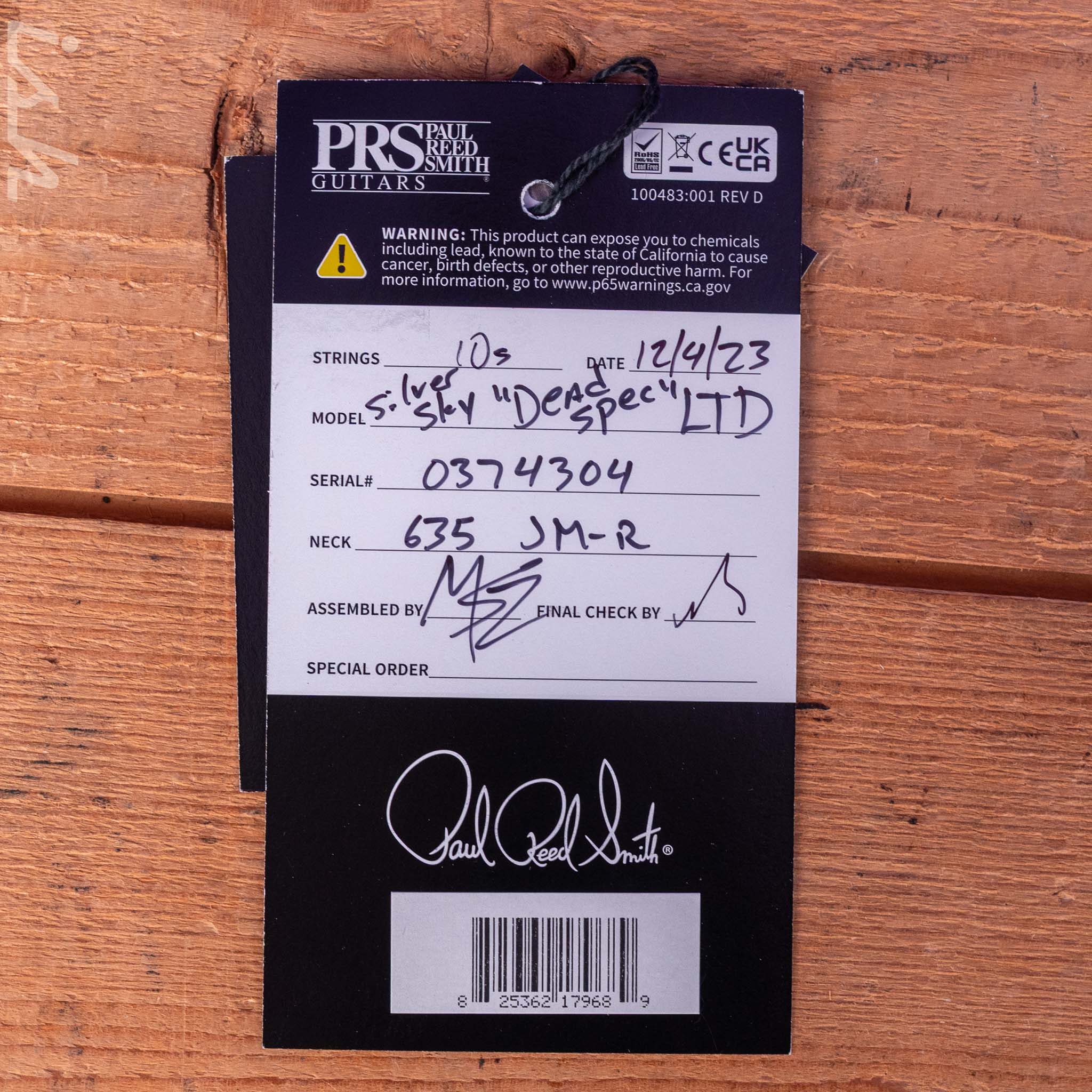 2023 PRS John Mayer Silver Sky "Dead Spec" Moc Sand - Image 16