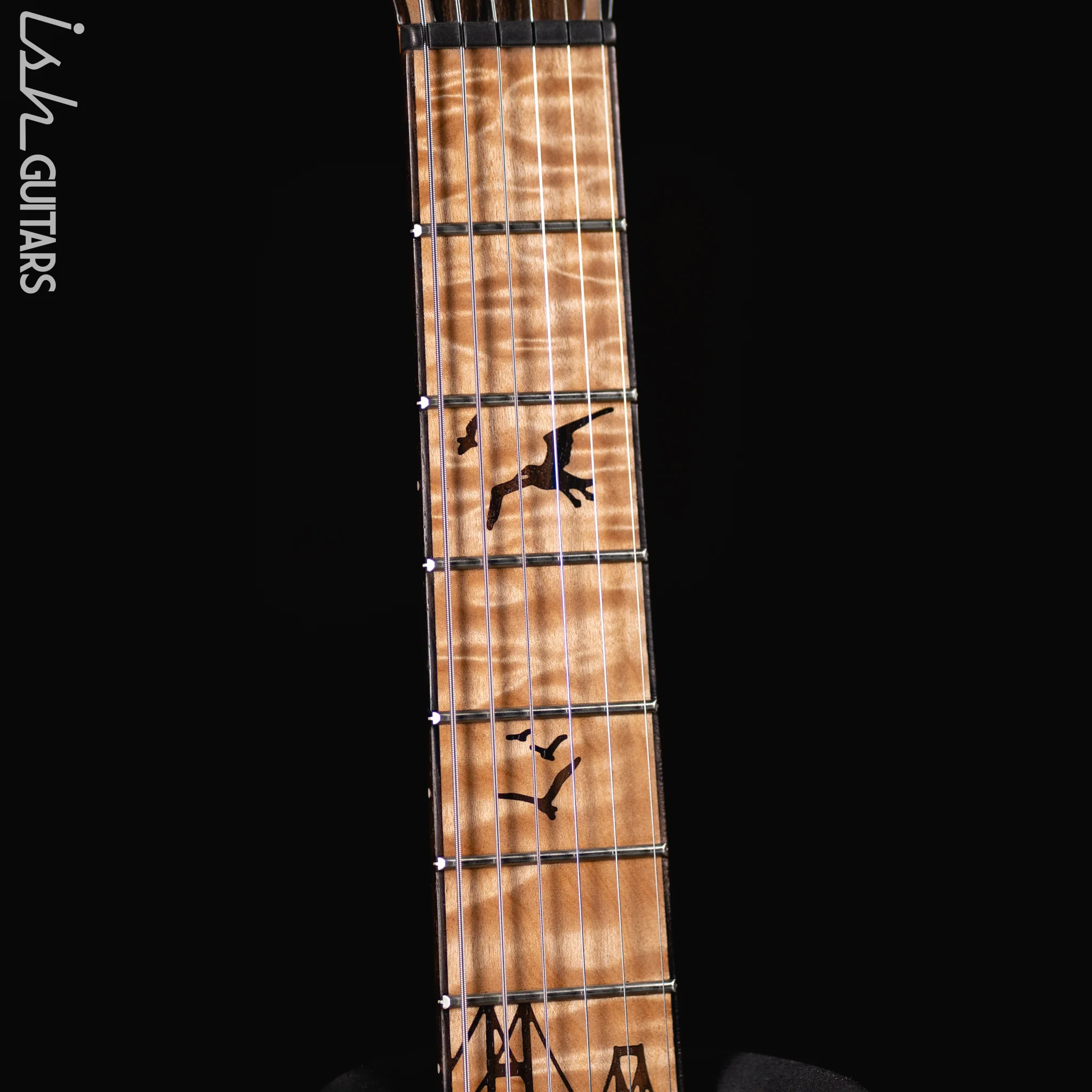 PRS Private Stock Custom 24 'Sculpture' Natural Ziricote Chesapeake Bay Inlays - Image 9