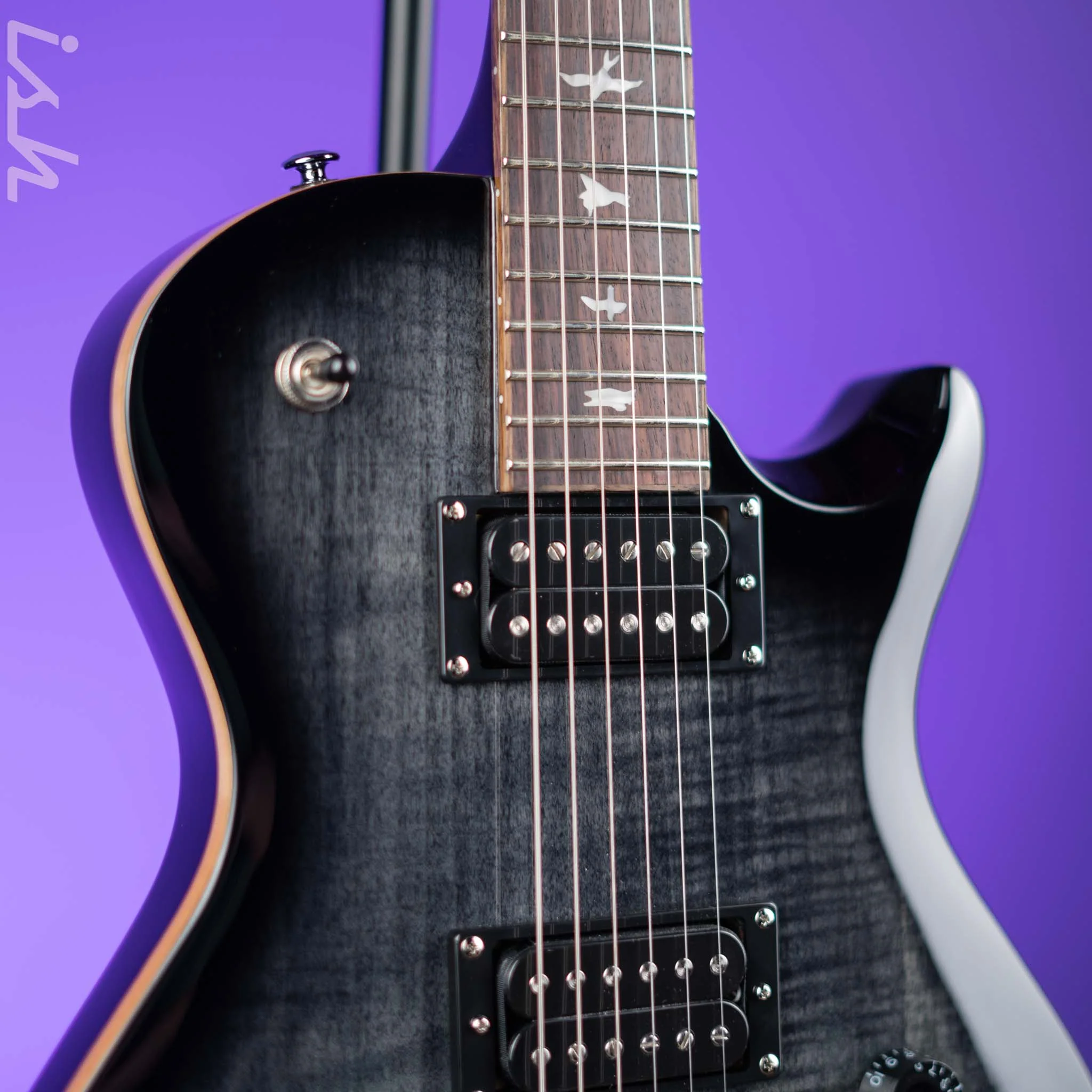 PRS SE Mark Tremonti Electric Guitar Charcoal Burst Demo - Image 3