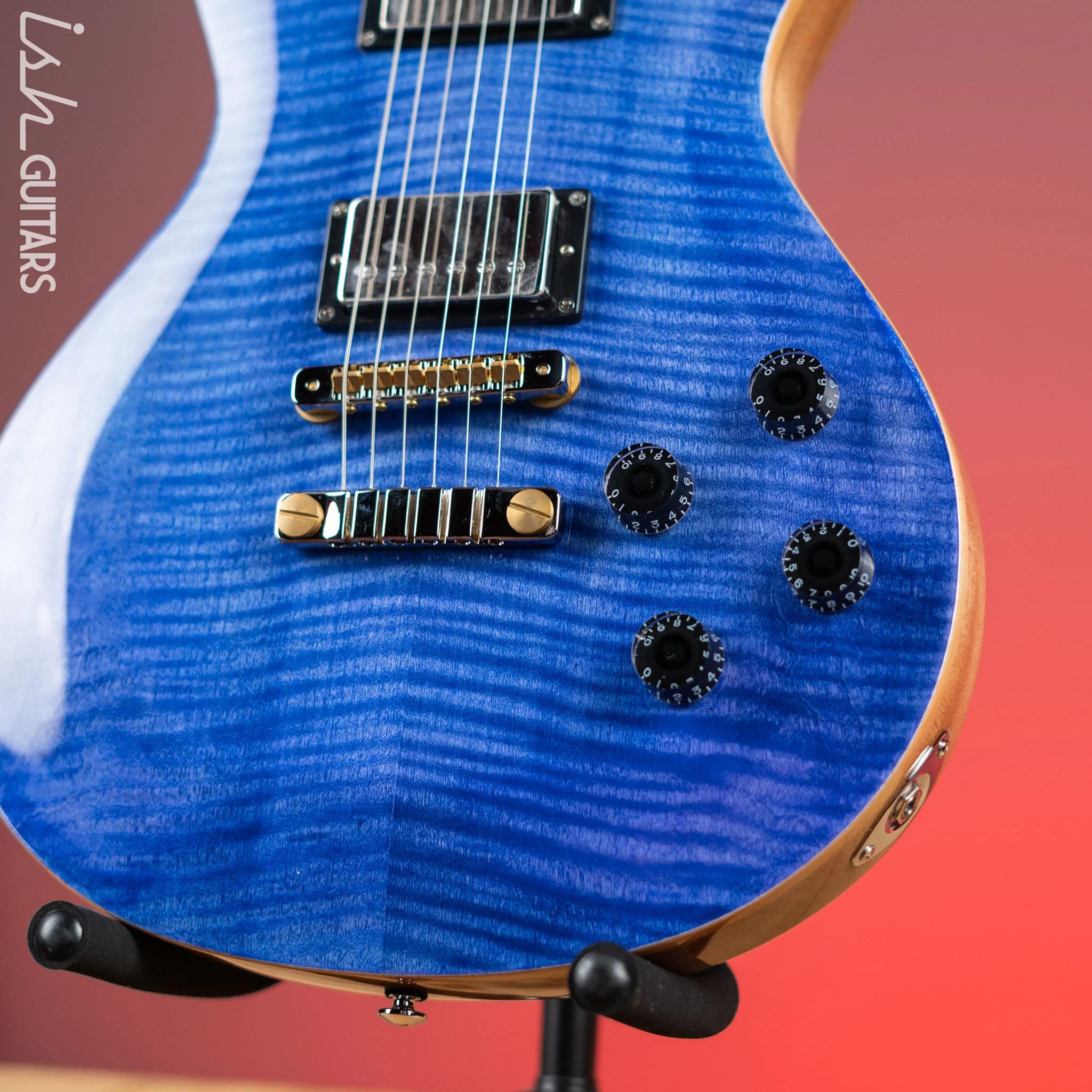 PRS SE McCarty 594 Singlecut Electric Guitar Faded Blue - Image 4