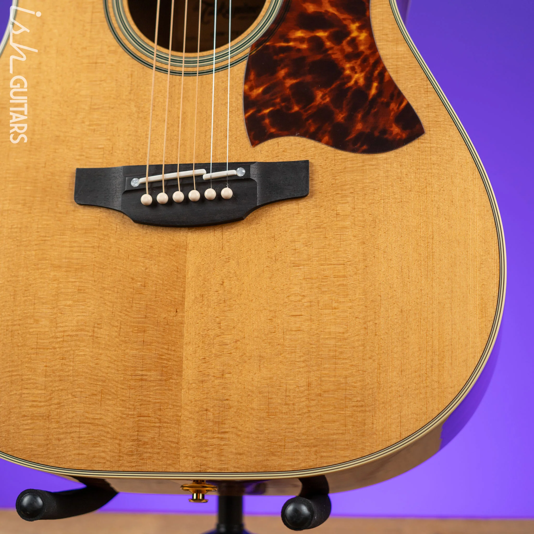 2023 Takamine CRN-TS1 Slope Shoulder Dreadnought Acoustic-Electric Guitar Natural - Image 4