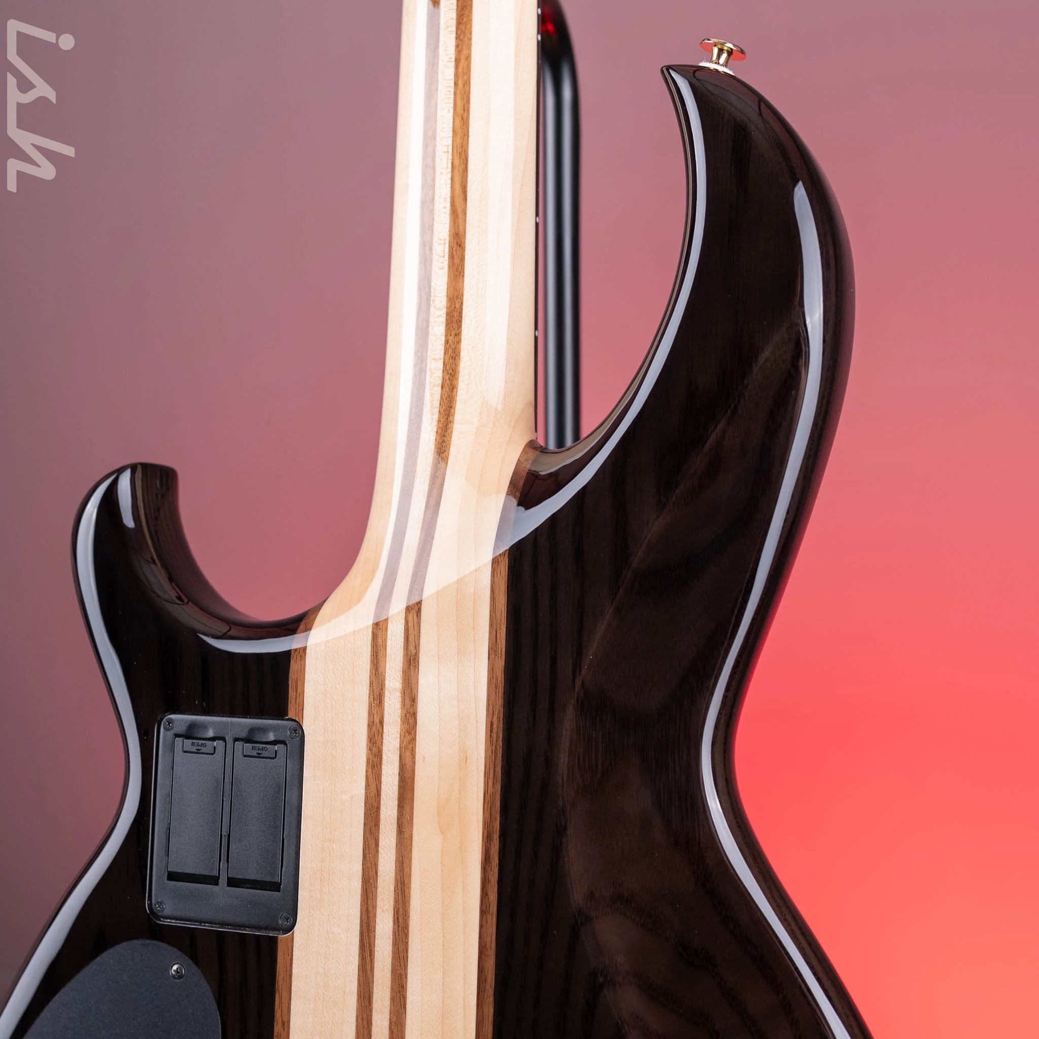 Aria Pro II SB-1000 4-String Bass See-Through Black - Image 8