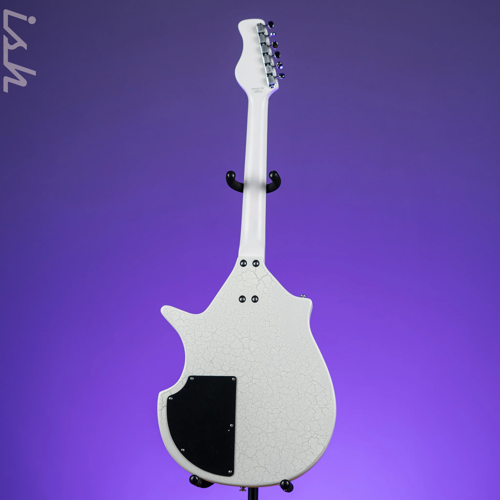 Danelectro Coral Sitar Reissue Guitar White Crackle - Image 6