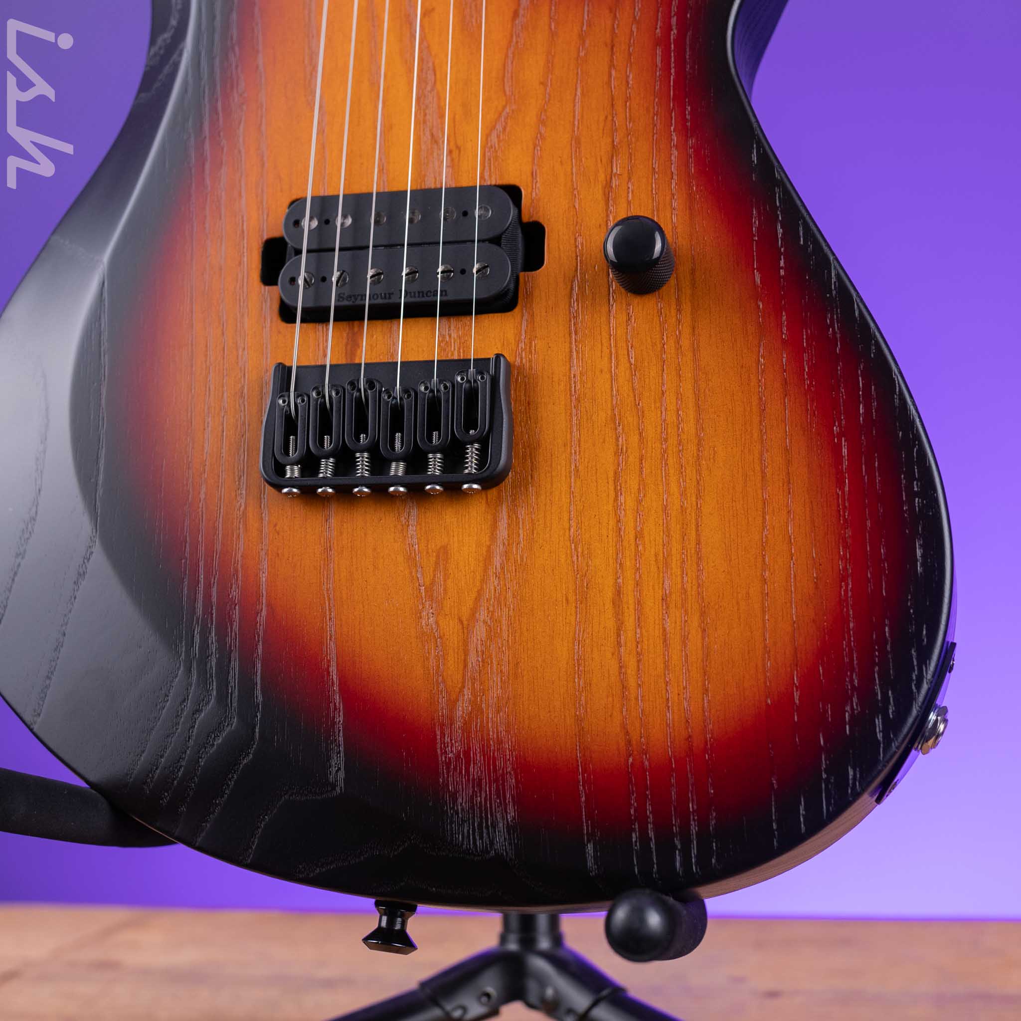 2024 ESP HDX-I USA 3-Tone Sunburst Open Grain Satin - Image 4