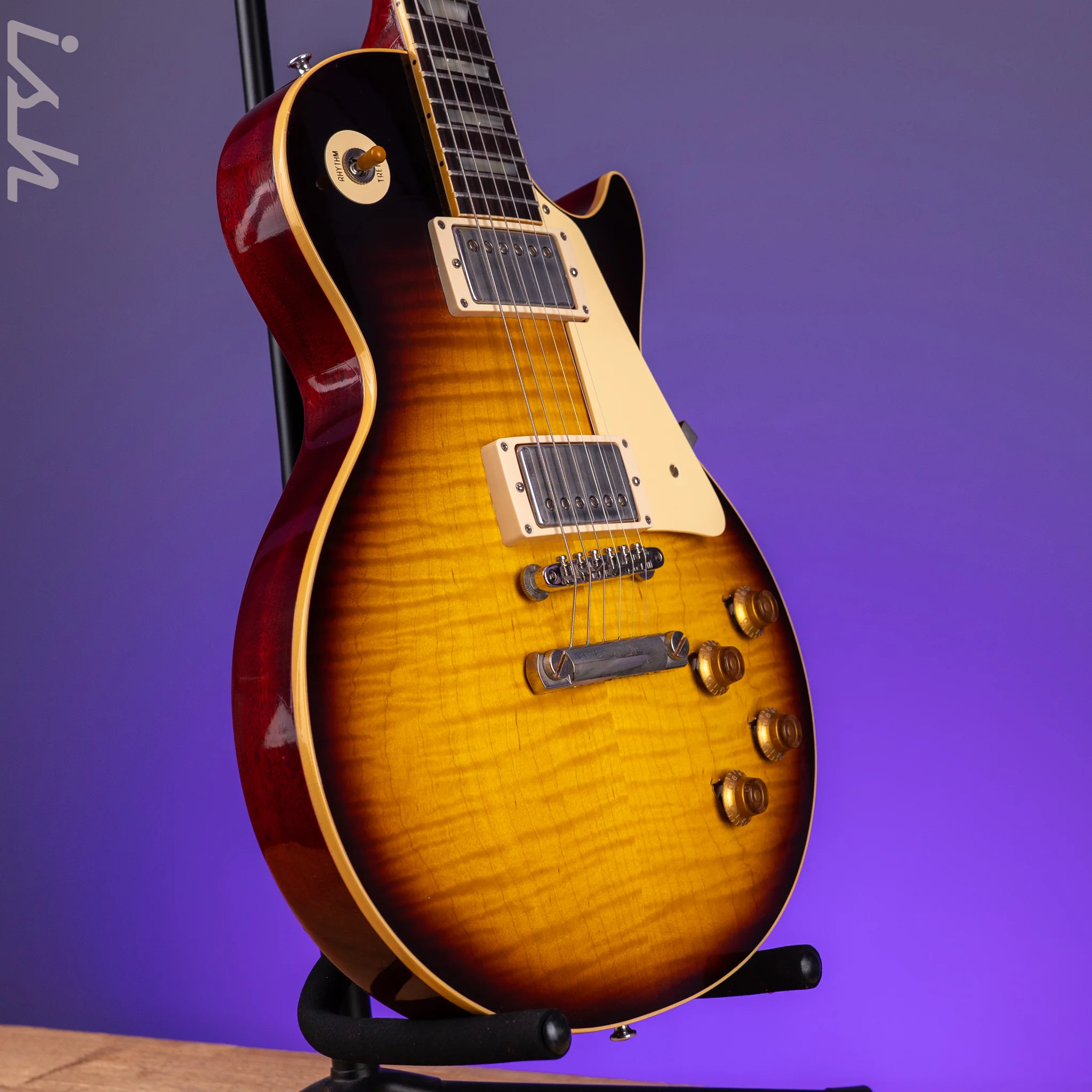 2024 Gibson Murphy Lab Les Paul R9 Ultra Light Aged Kindred Burst - Image 3