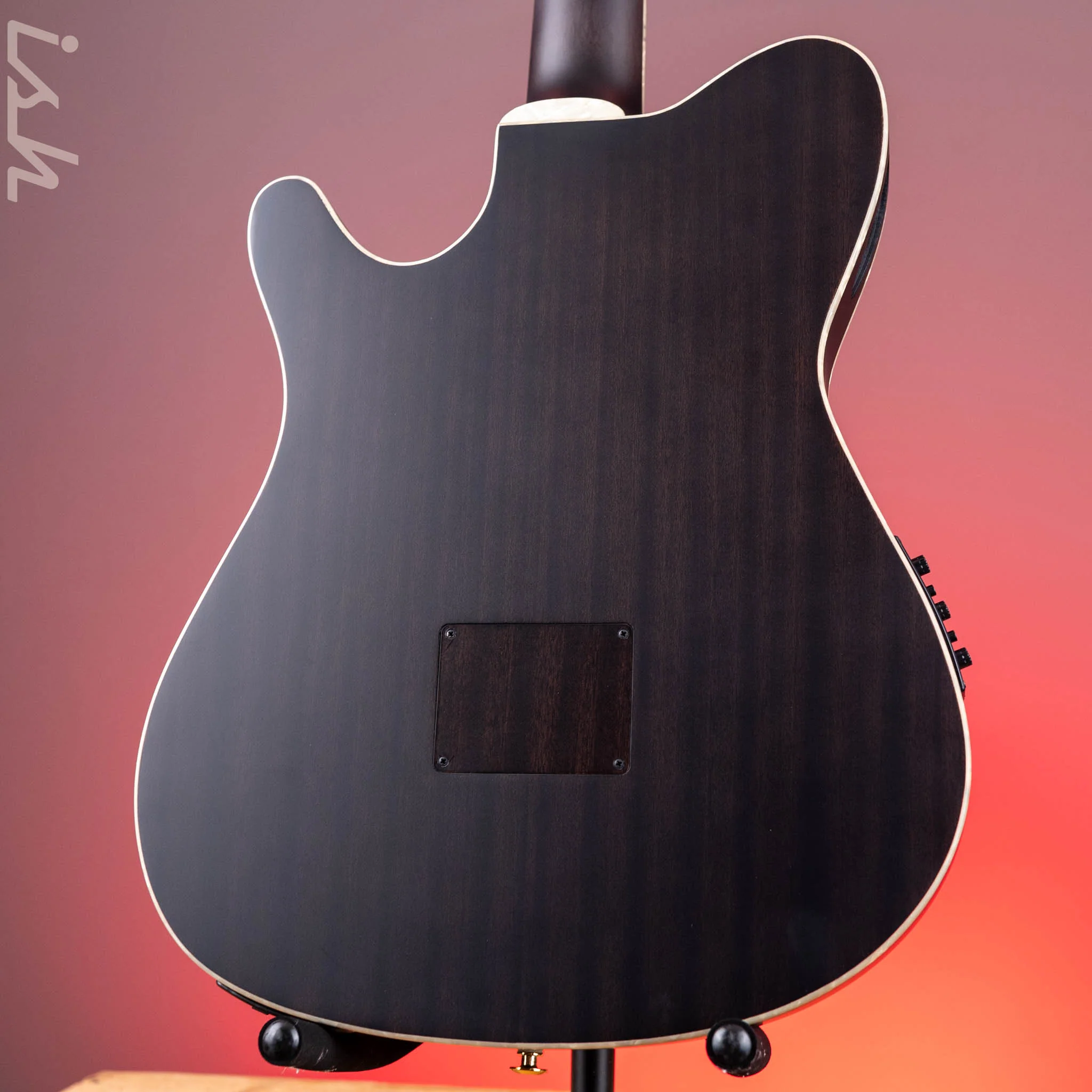 2024 Ibanez TOD10N Tim Henson Signature Nylon Acoustic-Electric Guitar Transparent Black Flat - Image 8