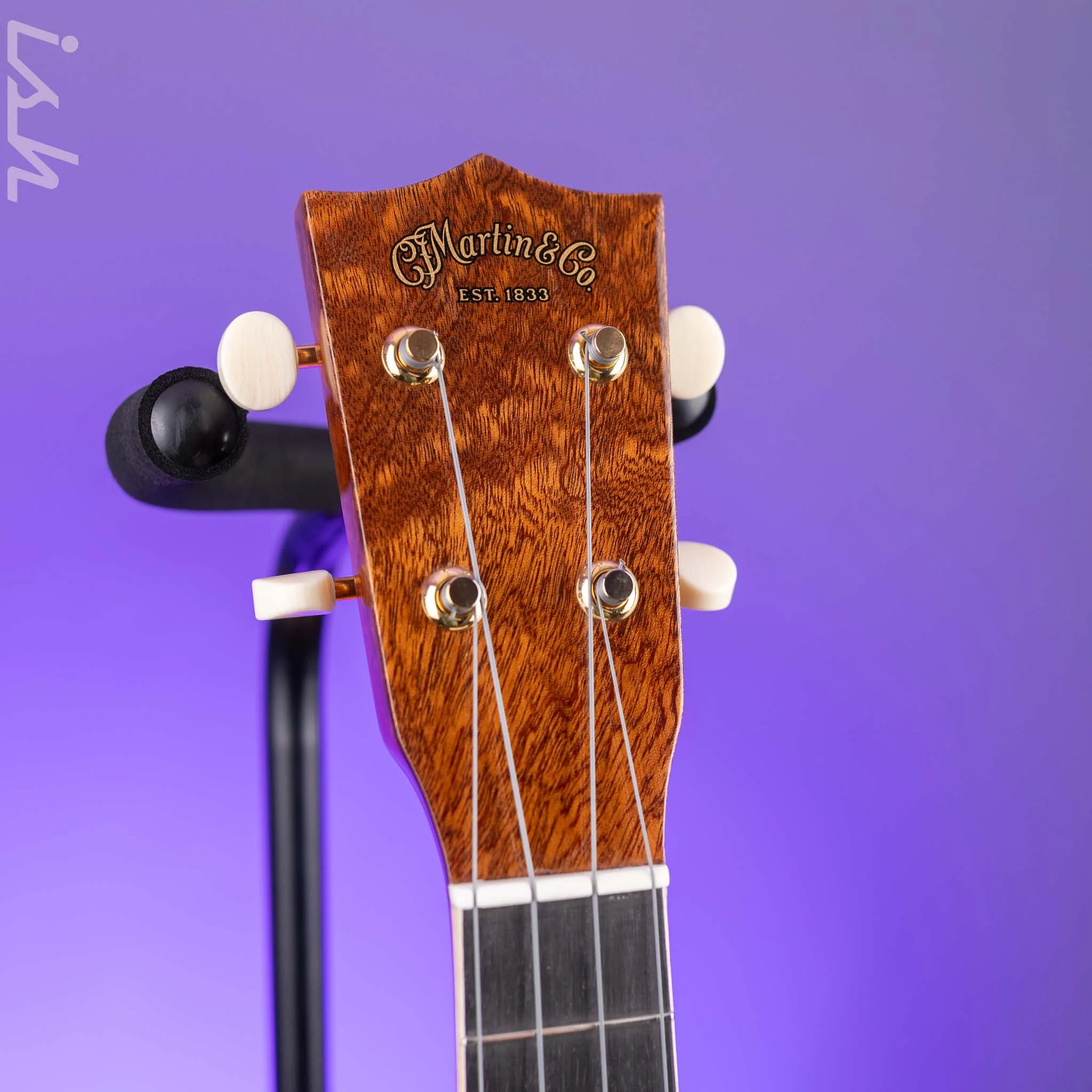 2024 Martin Custom Shop Concert Ukulele Natural Quilted Sapele - Image 5