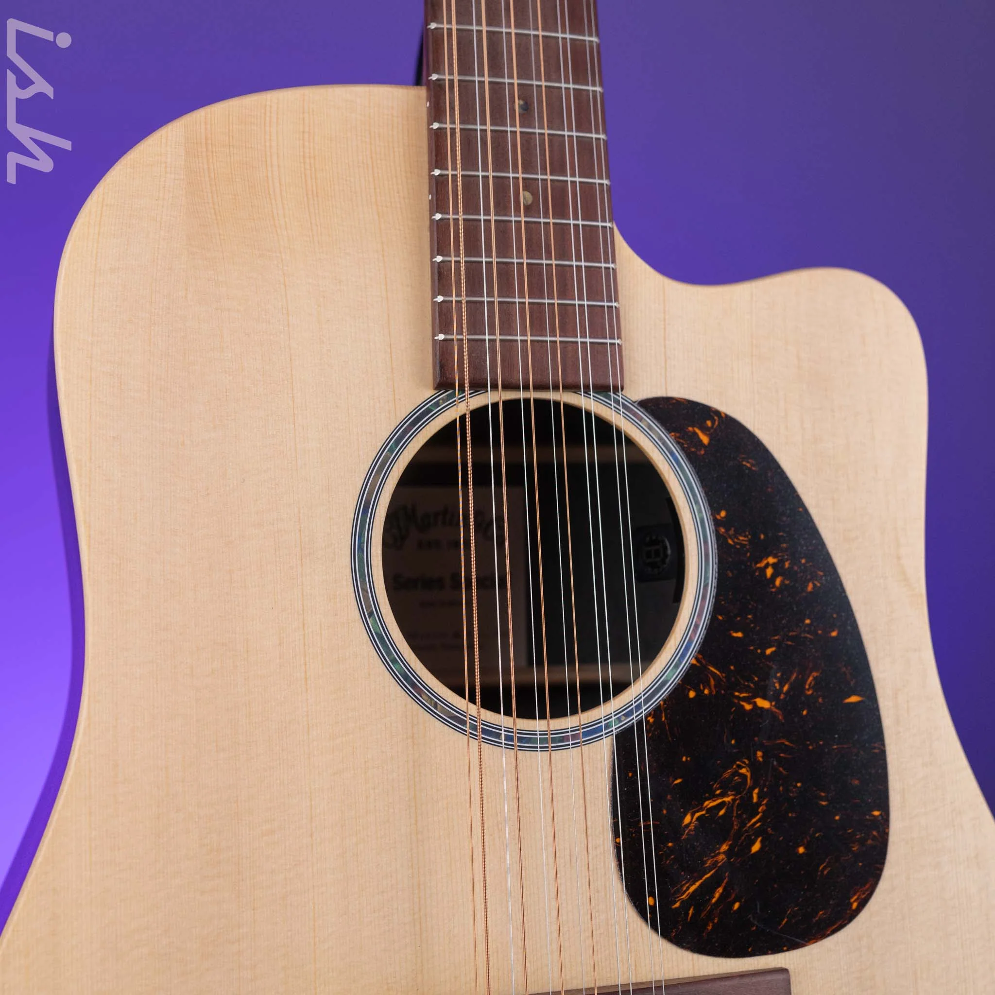 2024 Martin DC-X2E 12-String Acoustic-Electric Guitar Brazilian Rosewood Pattern - Image 4