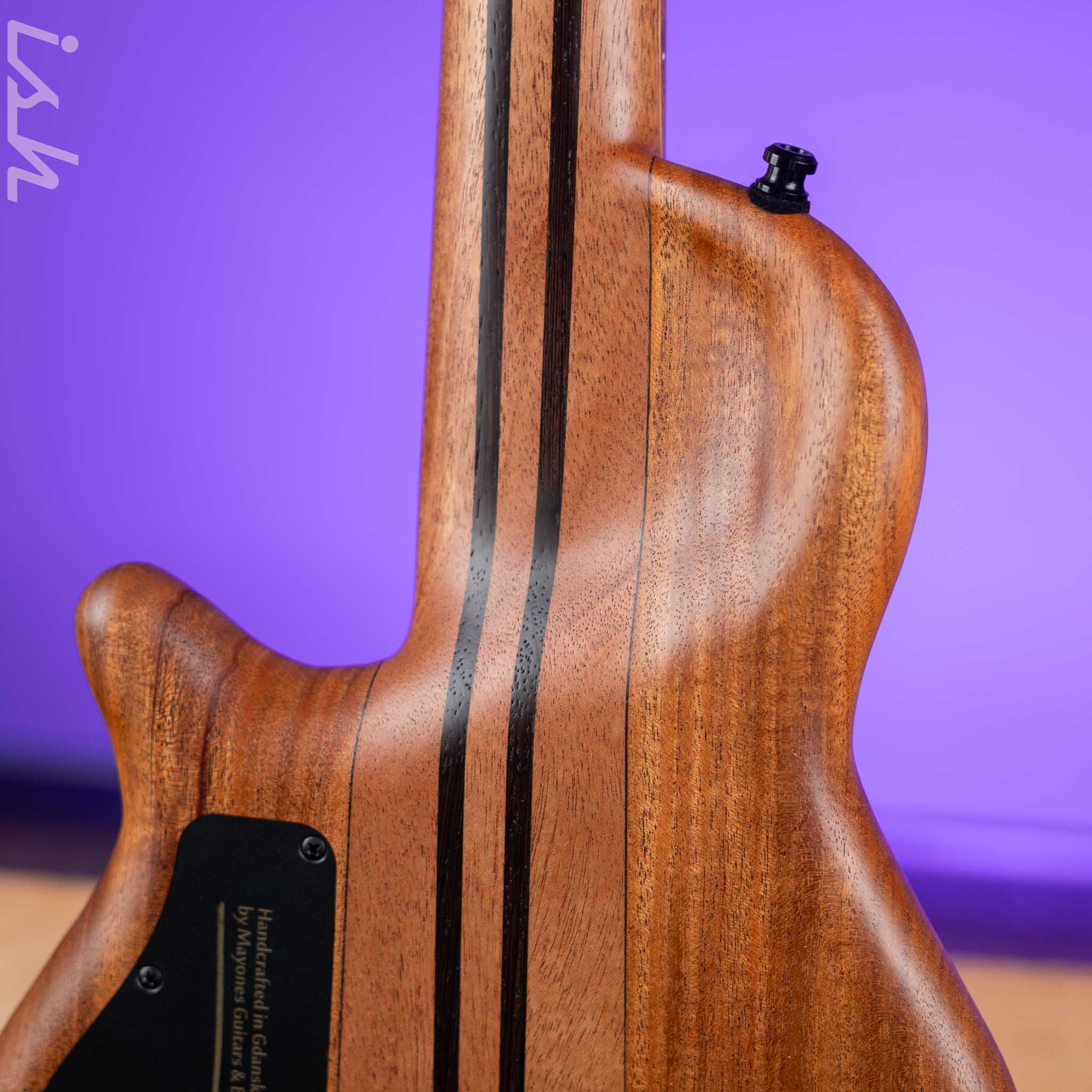 Mayones Cali 4 Bass Flamed Maple 3A Greenburst Matte NAMM 2024 - Image 8