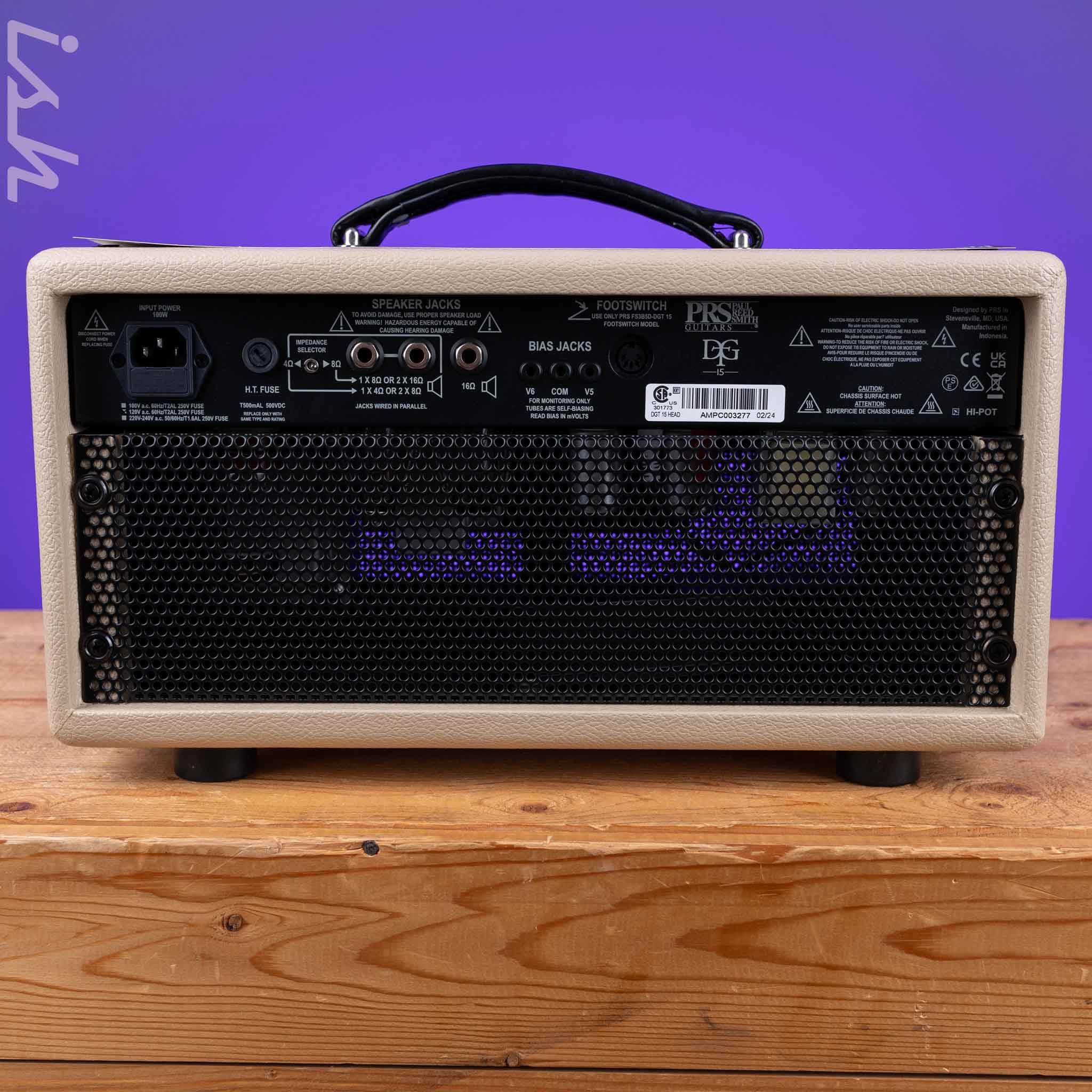 2024 PRS DGT 15 David Grissom 15-watt Tube Head Blonde Tolex - Image 5