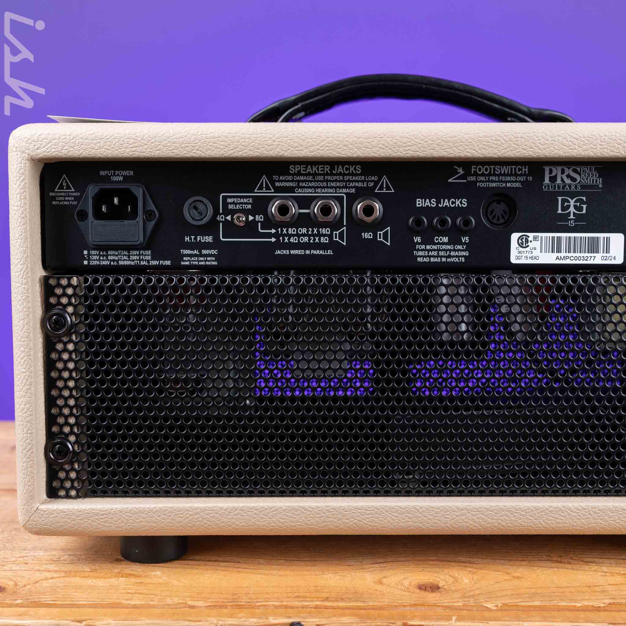 2024 PRS DGT 15 David Grissom 15-watt Tube Head Blonde Tolex - Image 7