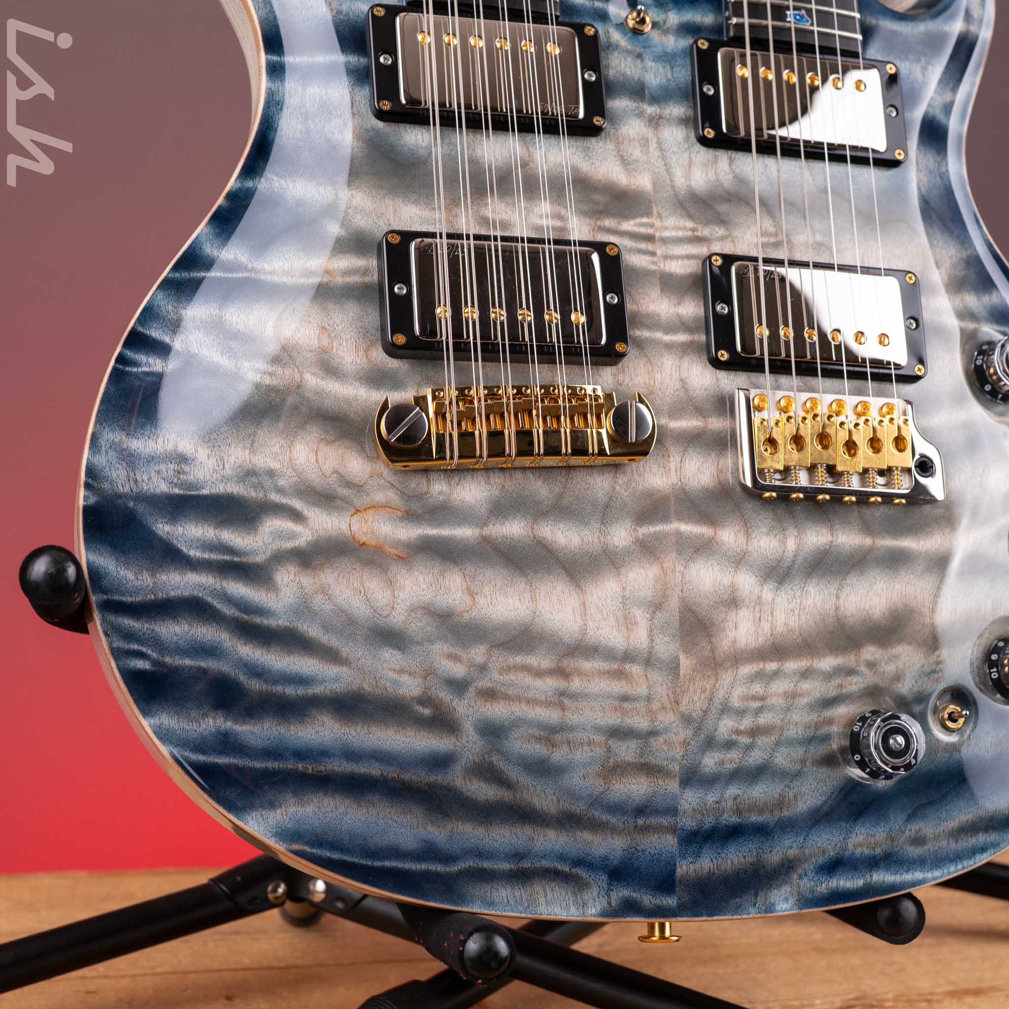 2024 PRS Private Stock Custom 22 / 12-String Double Neck Indigo Glow - Image 5