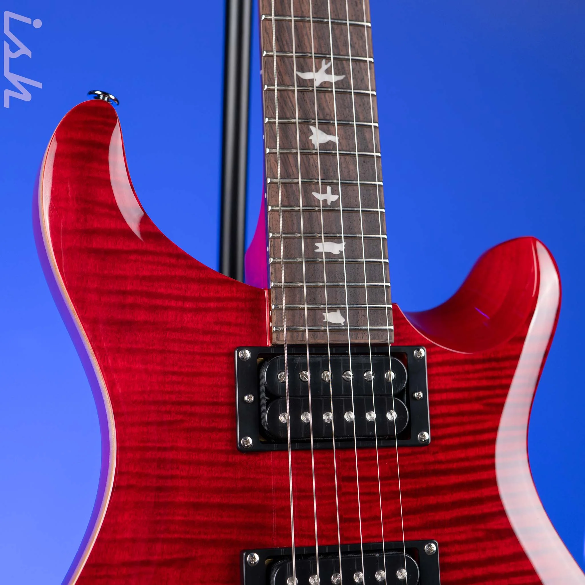 PRS SE Custom 24 Electric Guitar Ruby Demo - Image 3