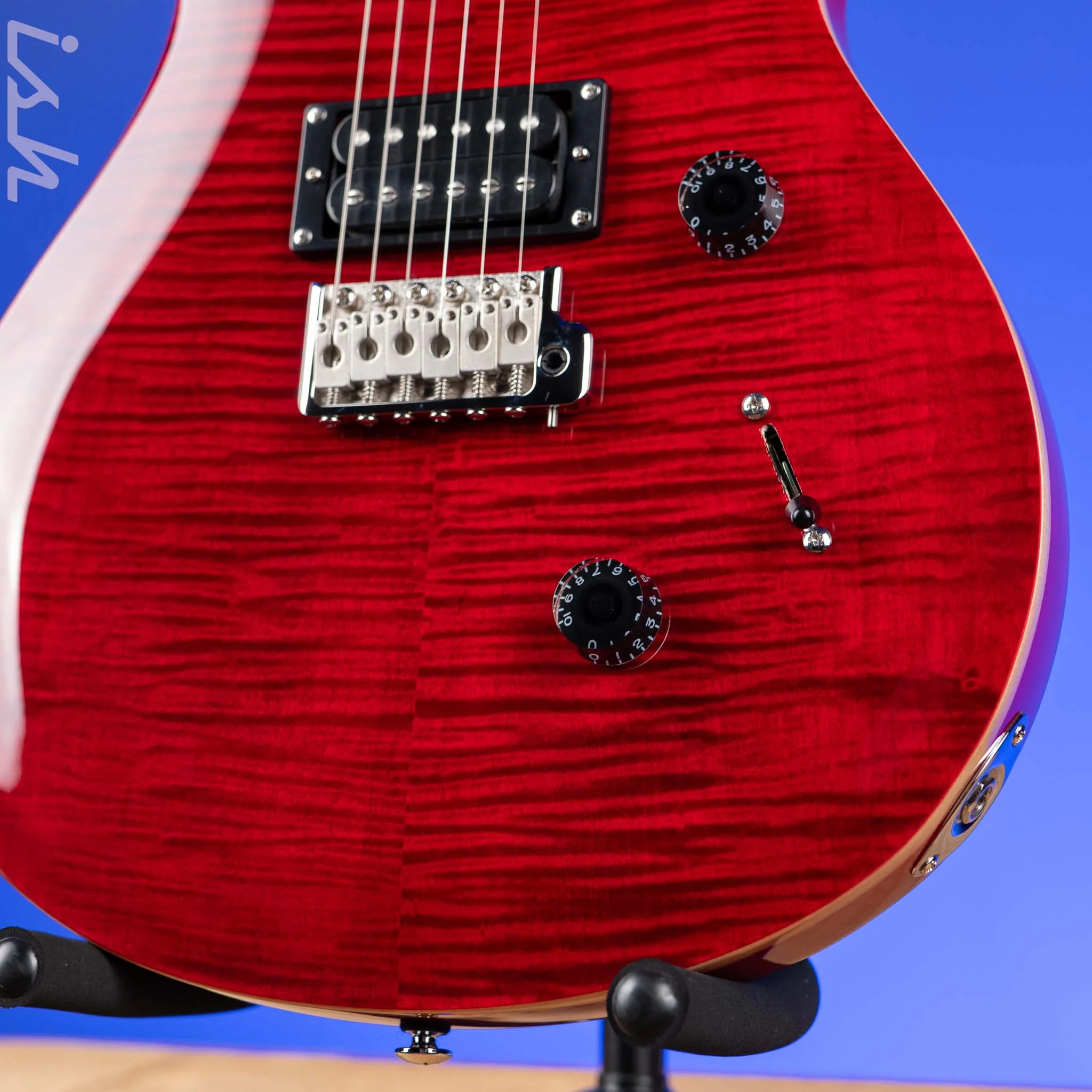 PRS SE Custom 24 Electric Guitar Ruby Demo - Image 4