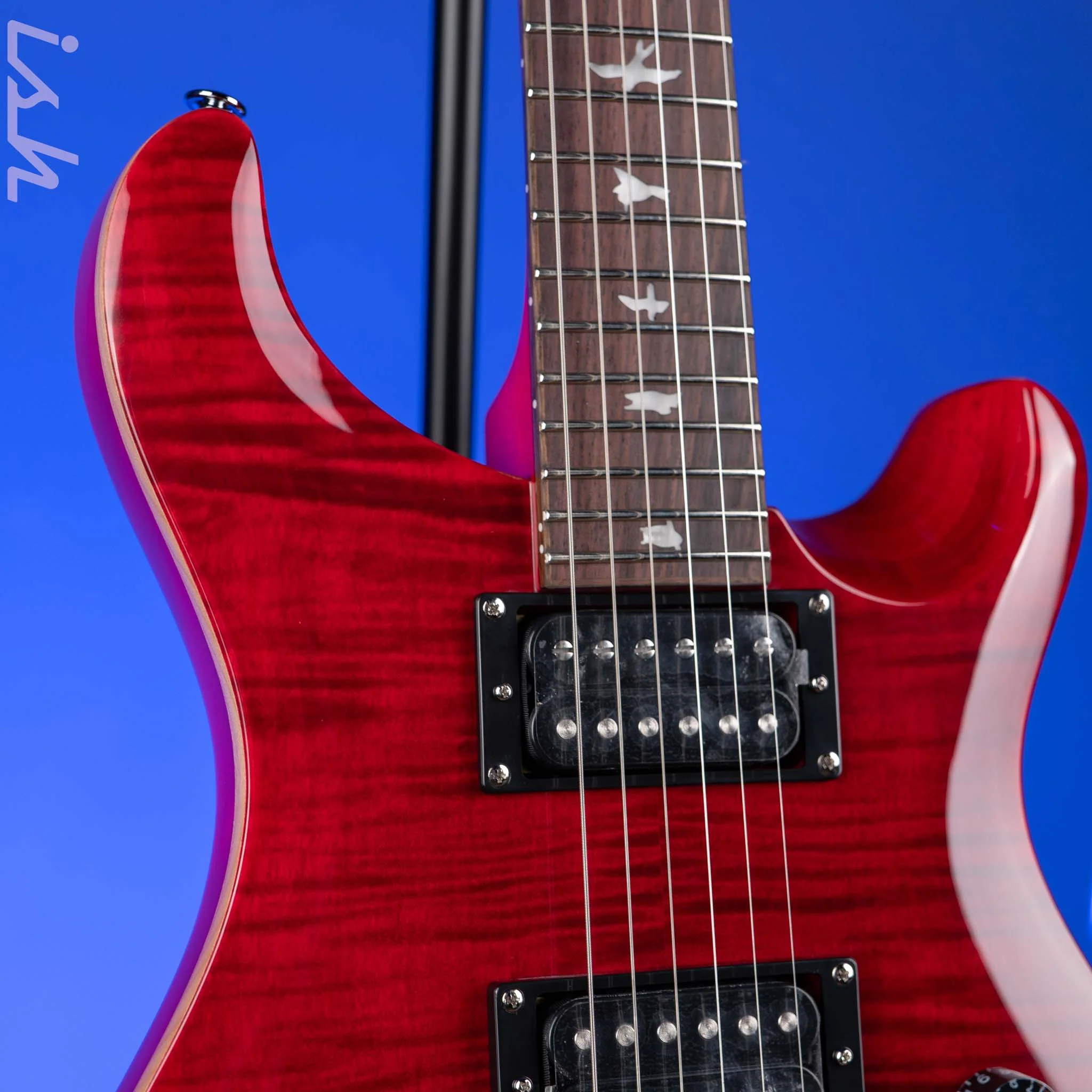 PRS SE Custom 24 Electric Guitar Ruby Demo - Image 3