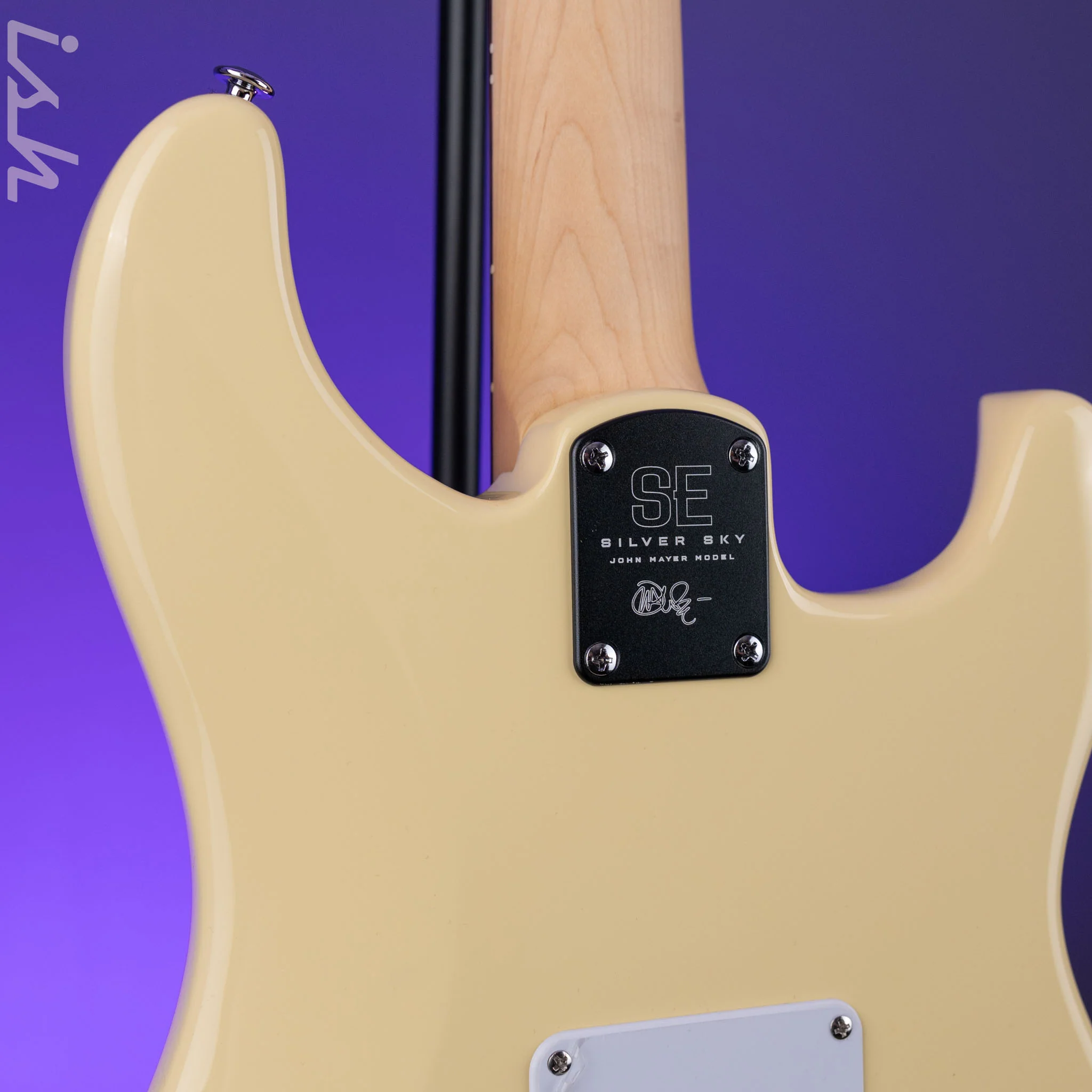 2024 PRS SE Silver Sky Lefty Moon White - Rosewood - Image 8