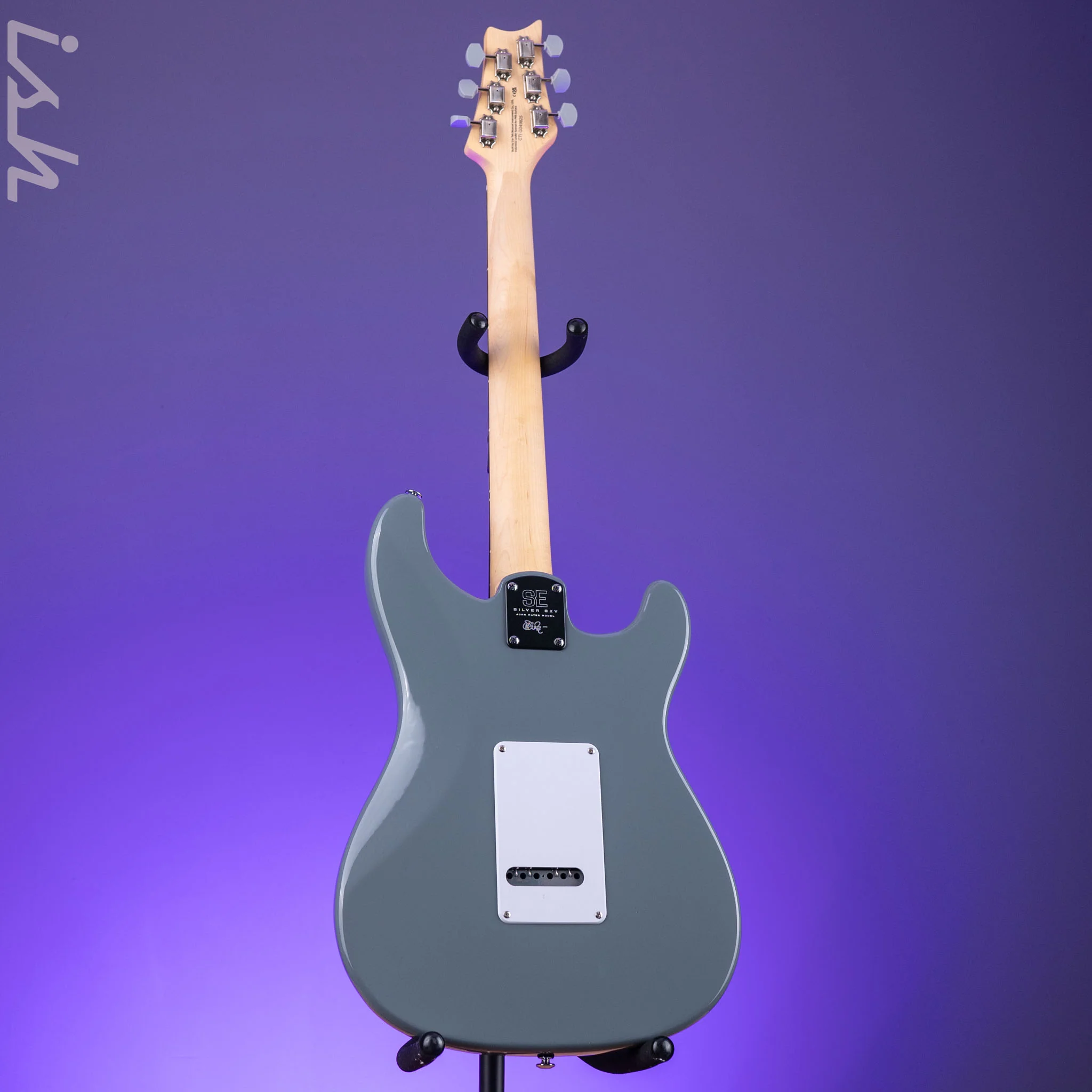 2024 PRS SE Silver Sky Lefty Storm Gray - Rosewood Board - Image 5