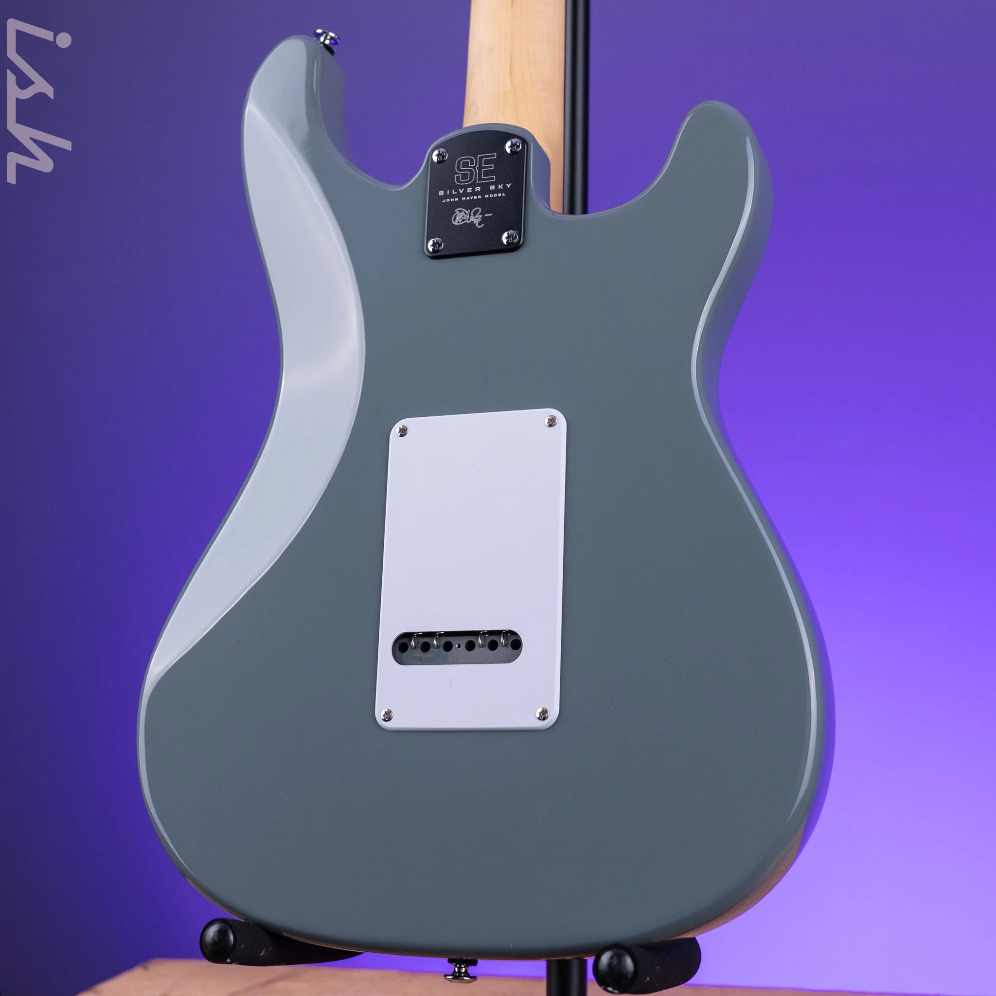 2024 PRS SE Silver Sky Lefty Storm Gray - Rosewood Board - Image 6