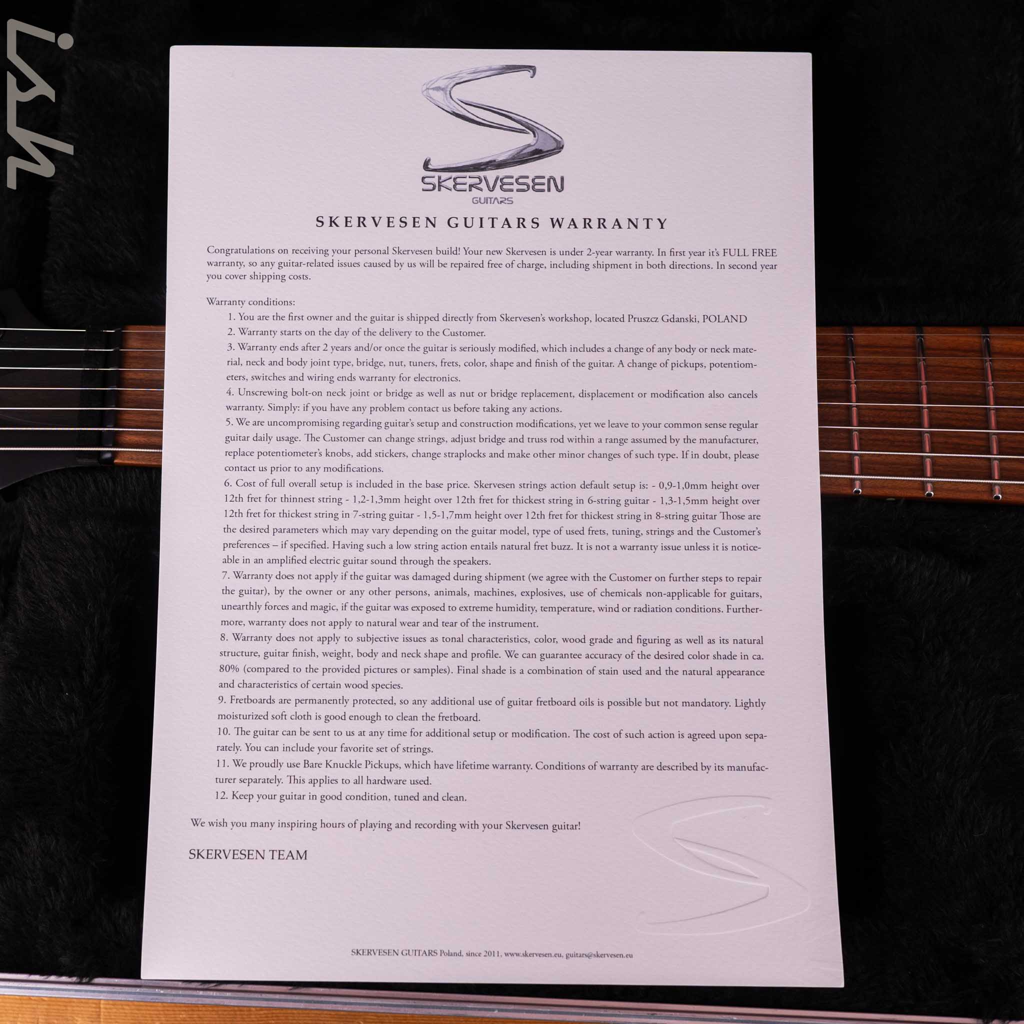 2024 Skervesen Raptor 7-String Black Satin - Image 14