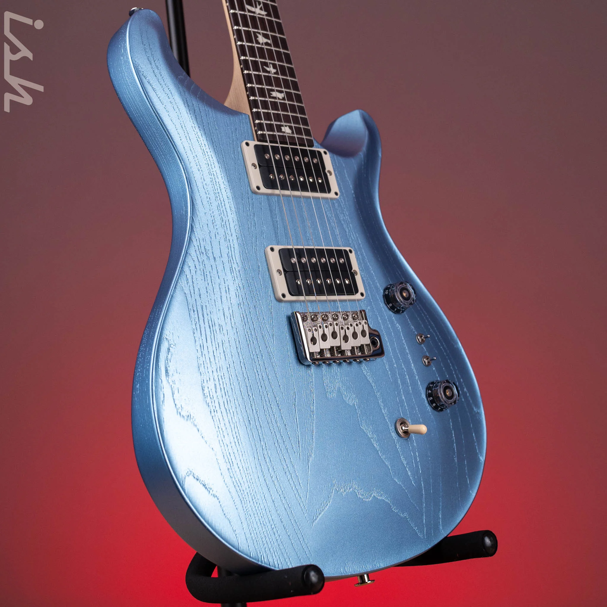 2025 PRS CE 24-08 Limited Edition Swamp Ash Frost Blue Metallic - Image 3