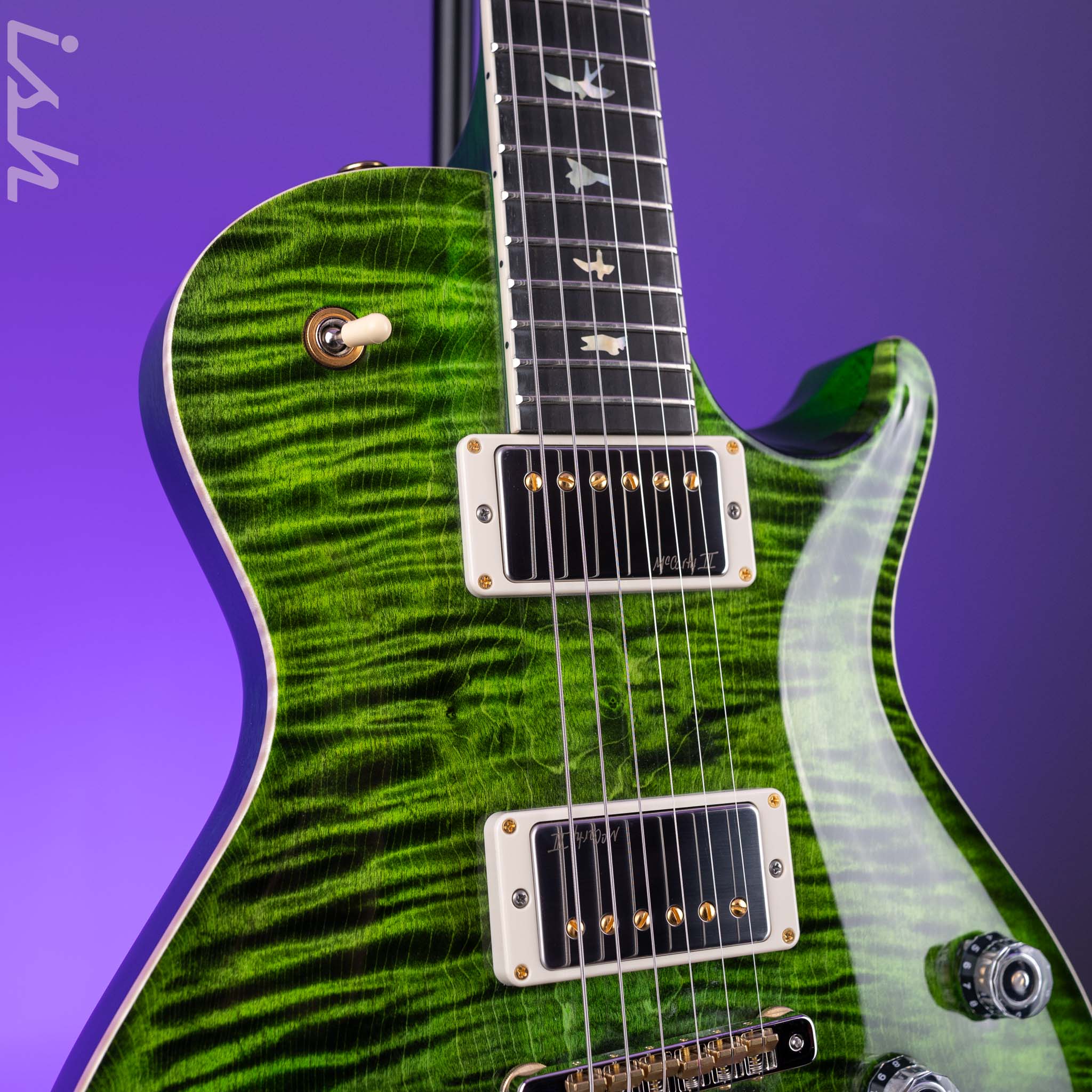 2025 PRS Wood Library McCarty 594 Singlecut 10-Top Jade - Image 4