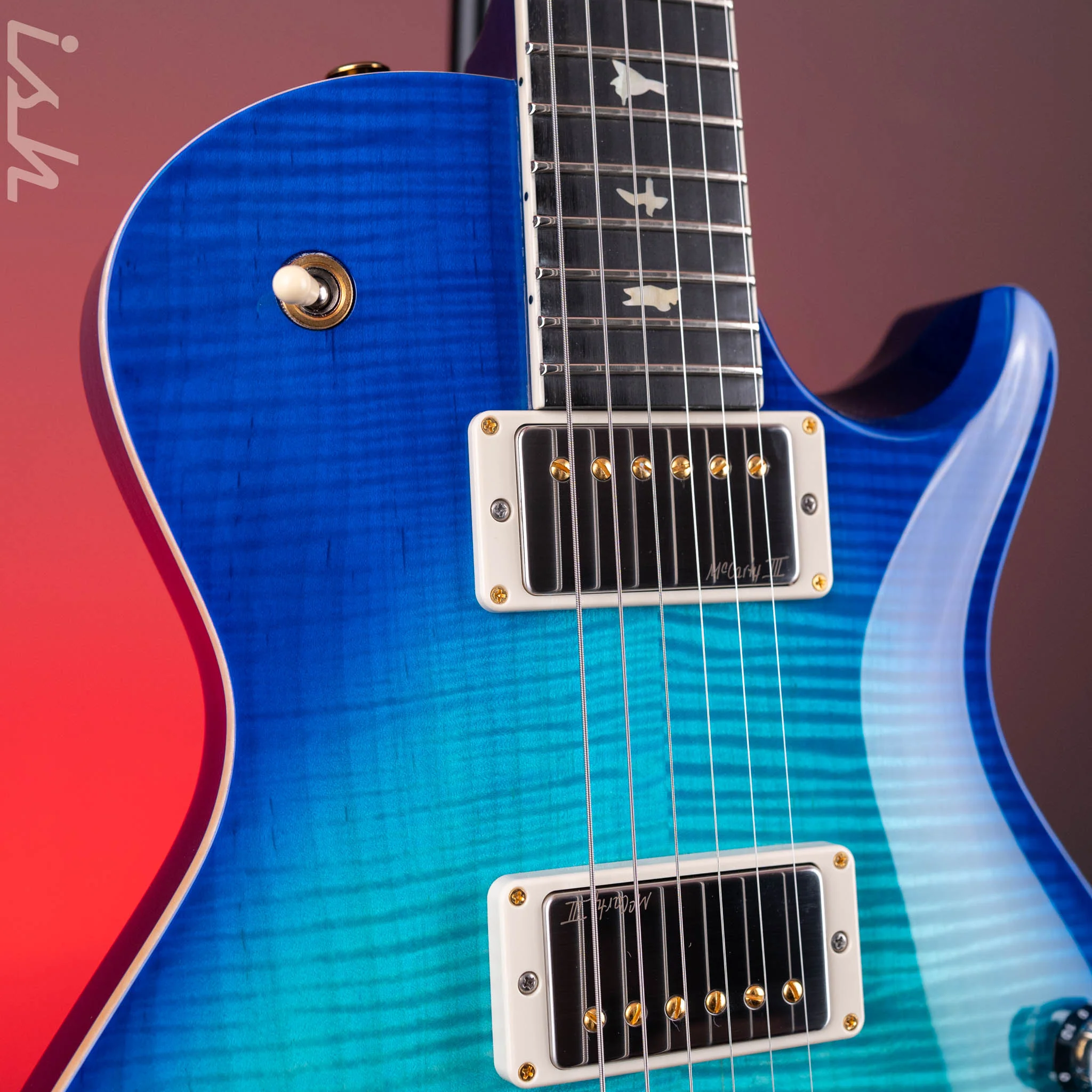2025 PRS Wood Library McCarty 594 Singlecut 10-Top Makena Blue - Image 4