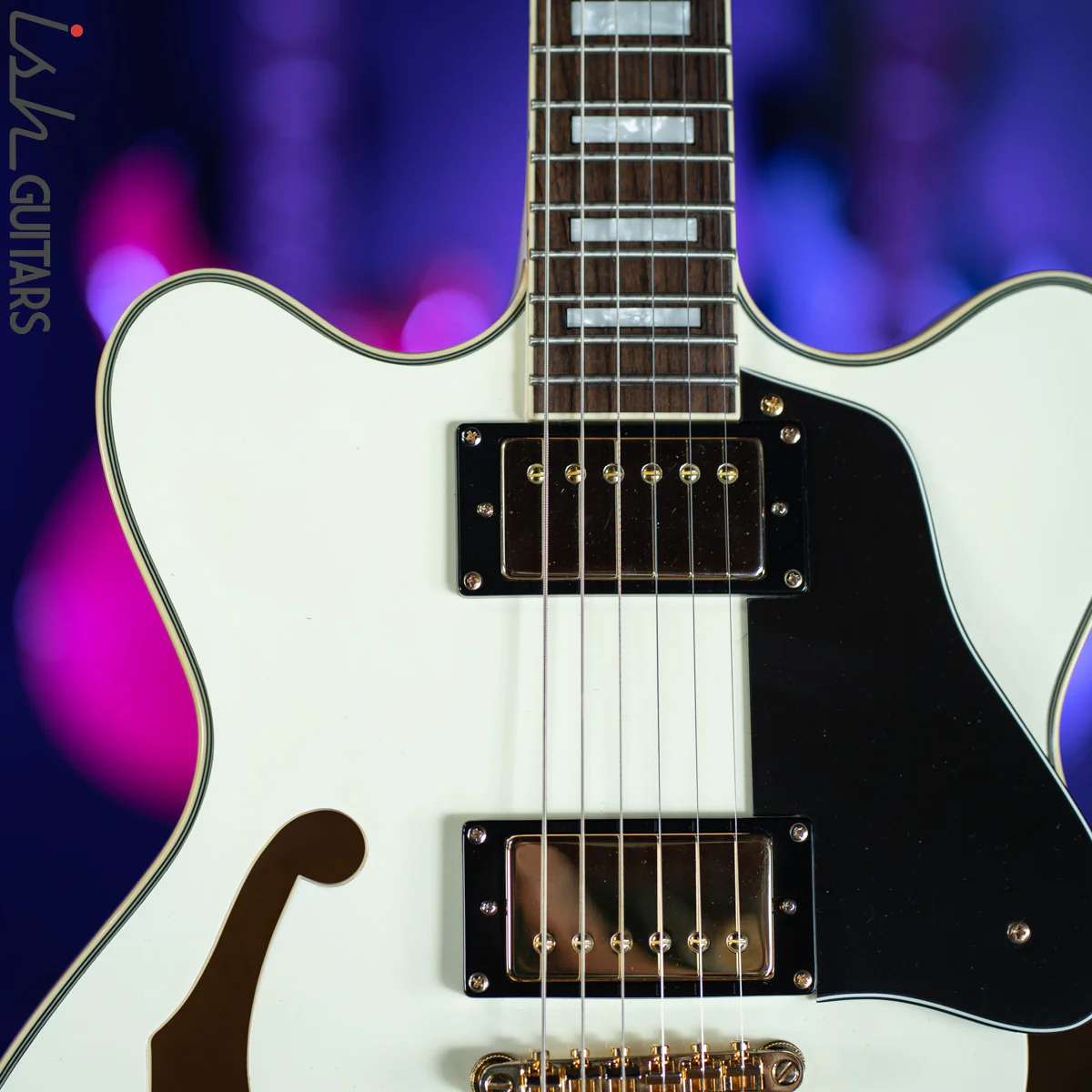 Agile AS-820 Semi-Hollow Aged White - Image 3