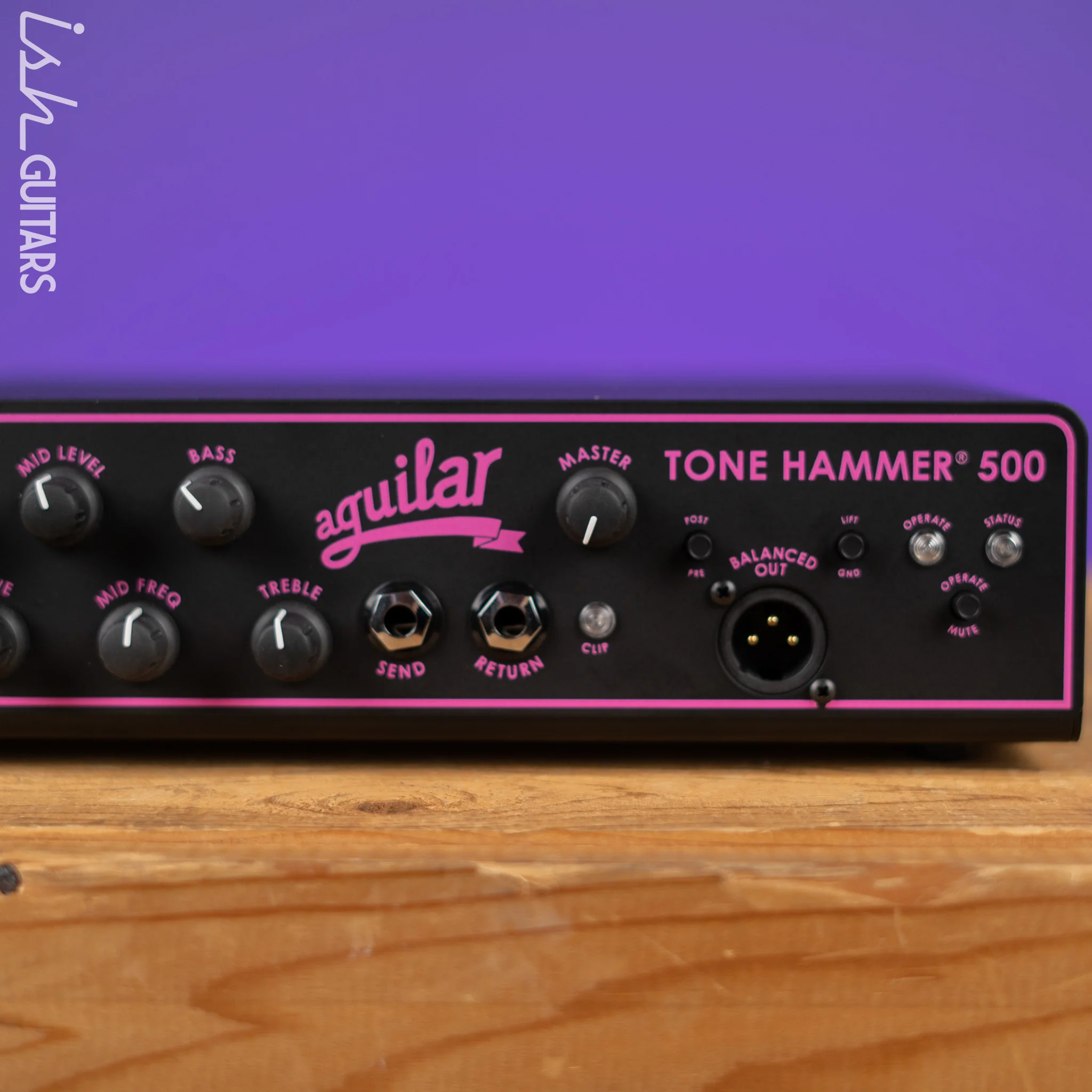 Aguilar Tone Hammer 500 Limited Edition Breast Cancer Awareness  Black and Pink Demo - Image 3