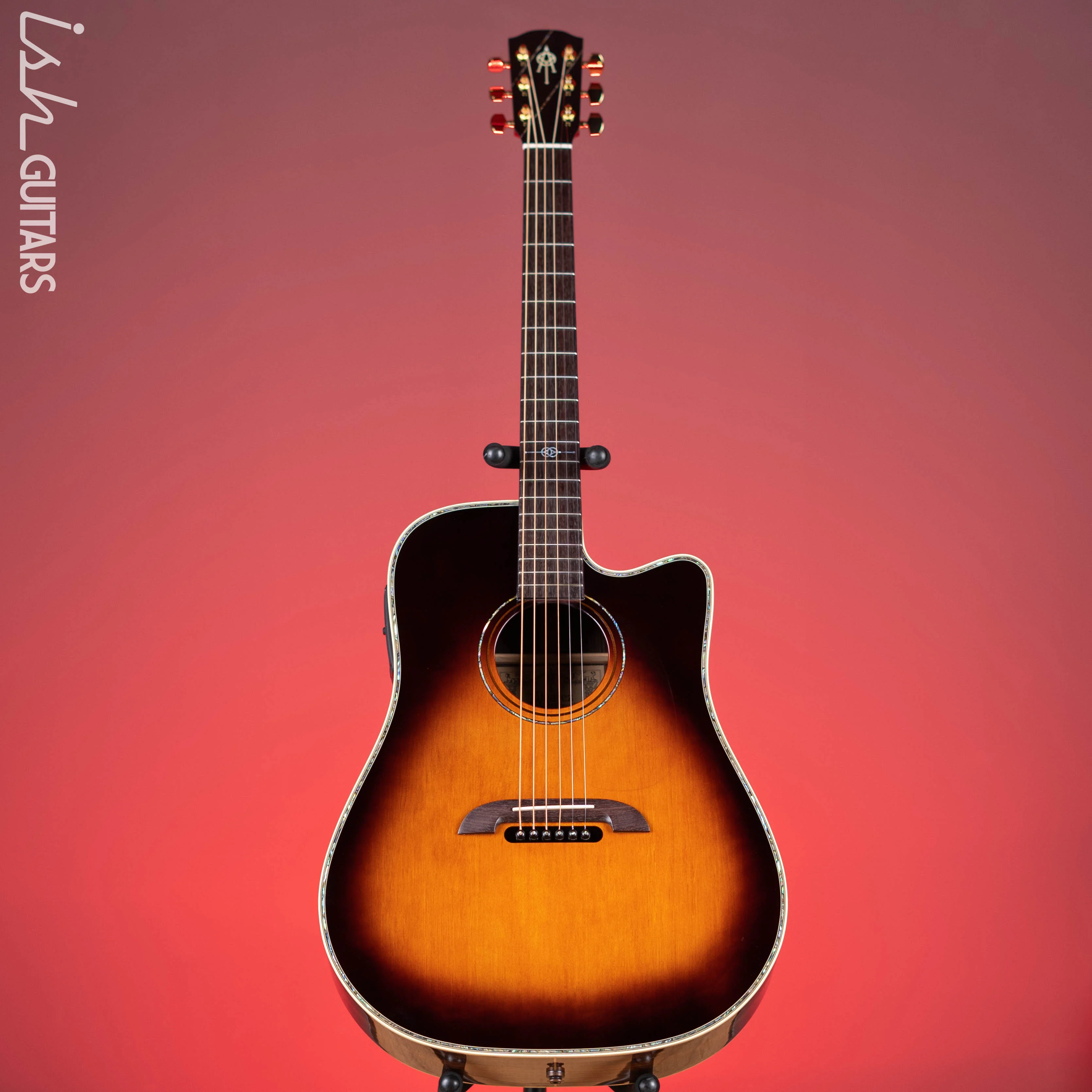 Alvarez Yairi Stage Dreadnought DY1TS Acoustic Electric Guitar Cutaway Natural - Image 2