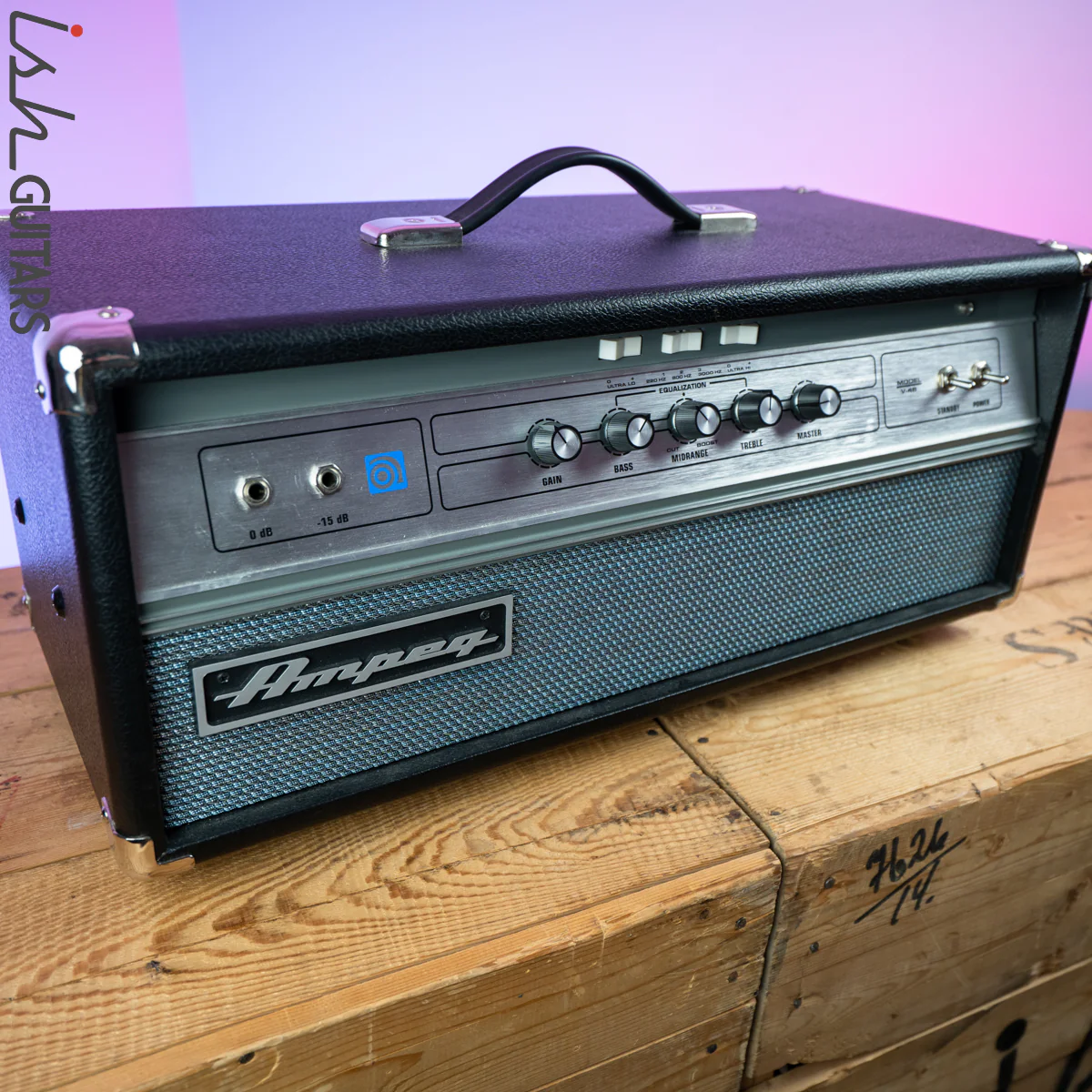 Ampeg V-4B 100w Bass Amplifier Head Reissue - Image 2
