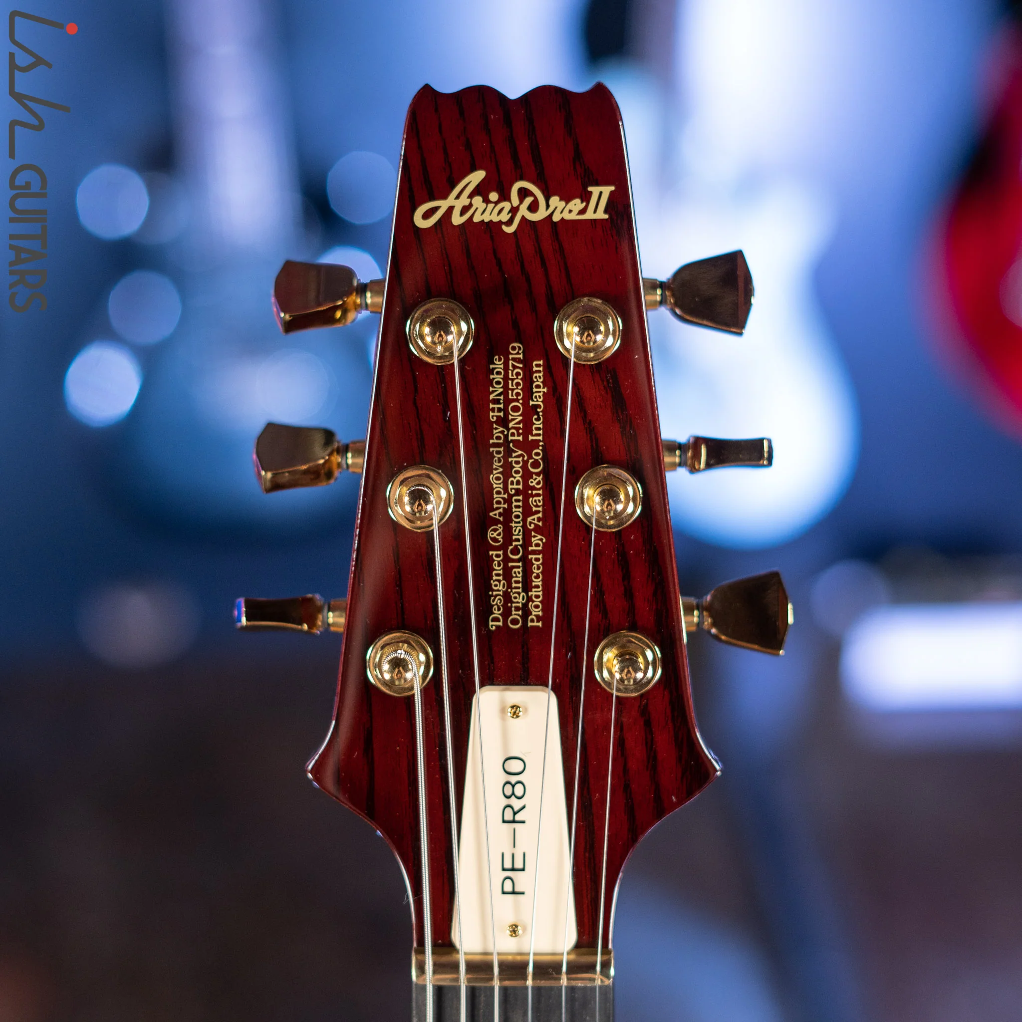 Aria Pro II PE-R80 Stained Brown Made in Japan MIJ Electric Guitar - Image 7
