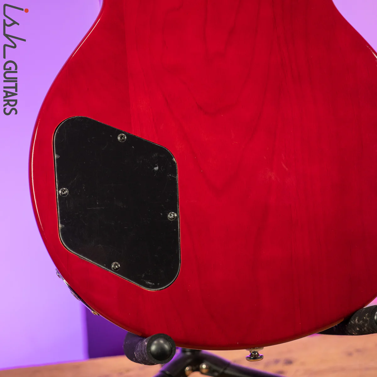 Aria Pro II PE Series Double Cutaway P90 Pickups Translucent Red - Image 11