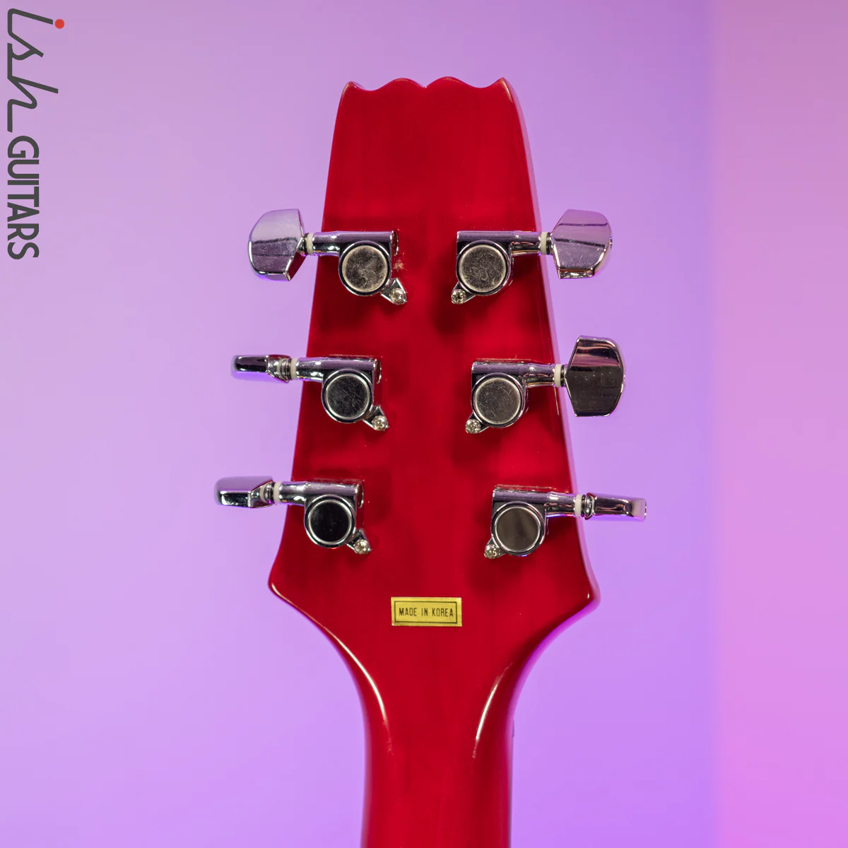 Aria Pro II PE Series Double Cutaway P90 Pickups Translucent Red - Image 14