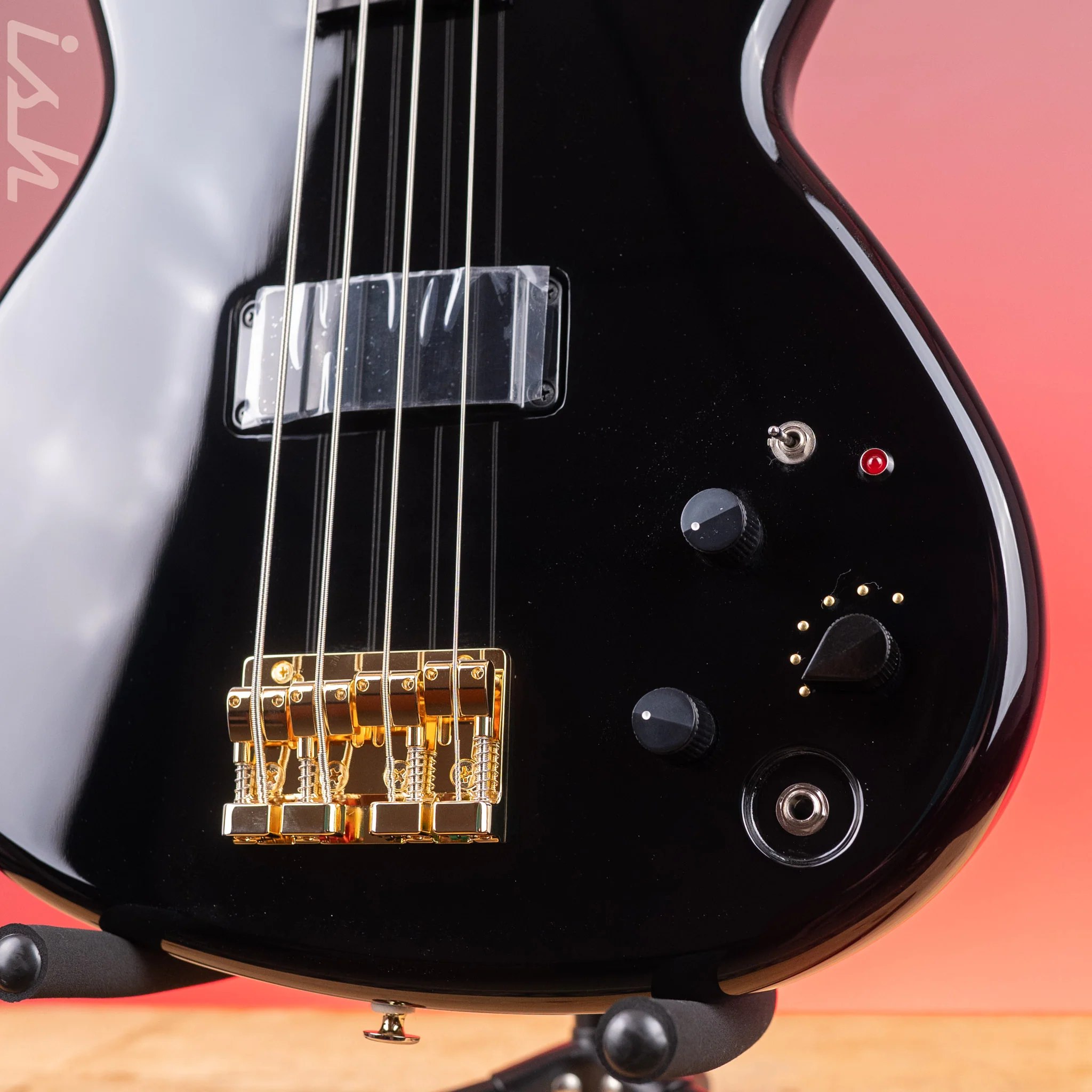 Aria Pro II SB-1000 4-String Bass Black - Image 4