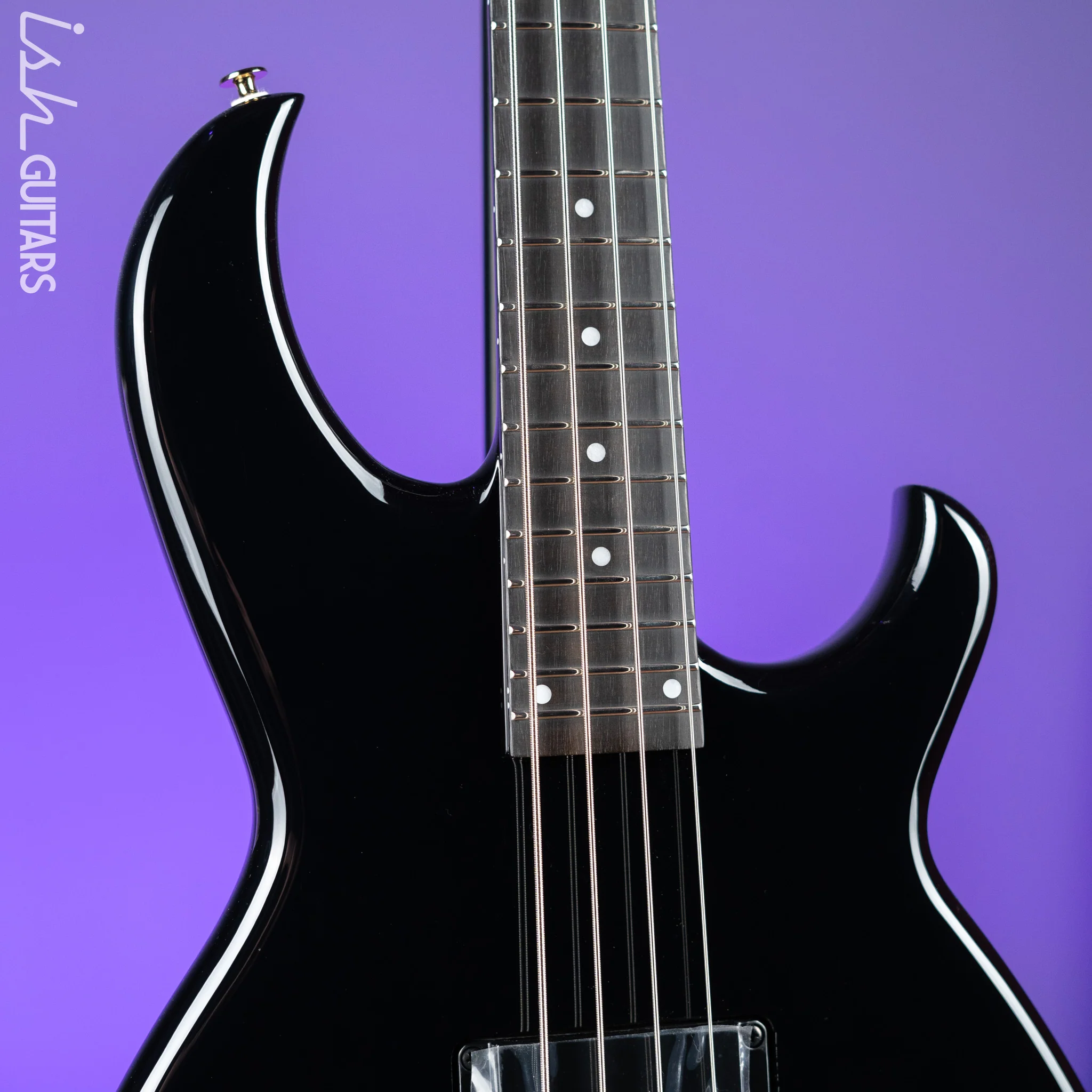 Aria Pro II SB-1000 4-String Bass Guitar Black - Image 3