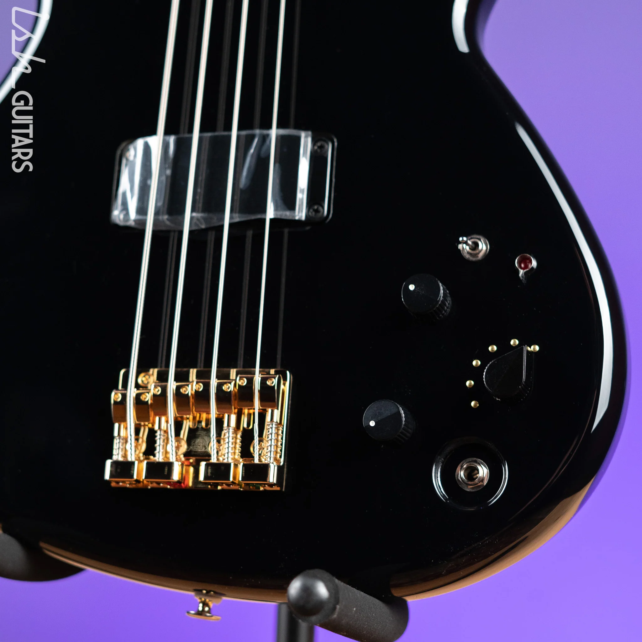 Aria Pro II SB-1000 4-String Bass Guitar Black - Image 4