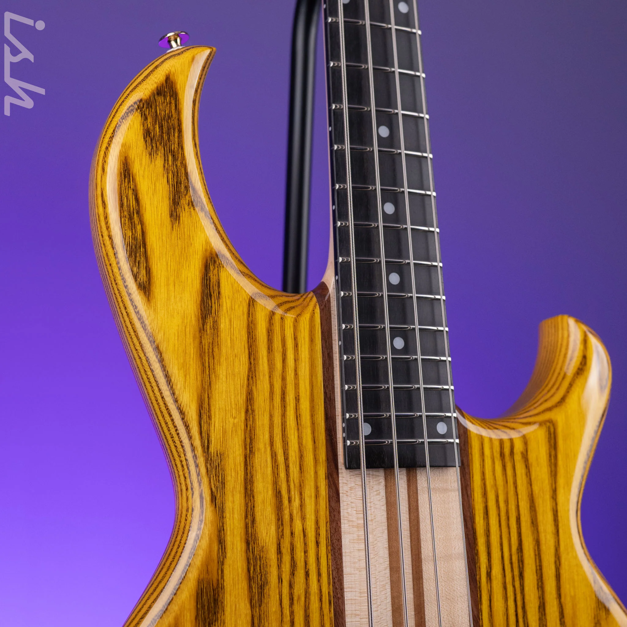 Aria Pro II SB-1000 4-String Bass Natural Oak - Image 3