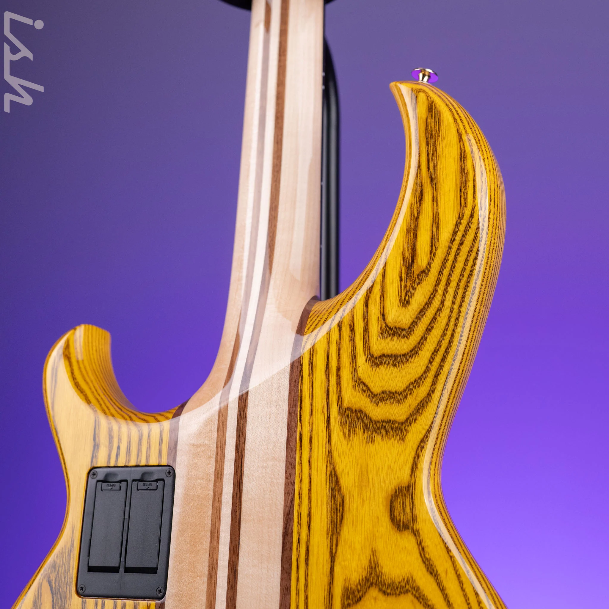 Aria Pro II SB-1000 4-String Bass Natural Oak - Image 8