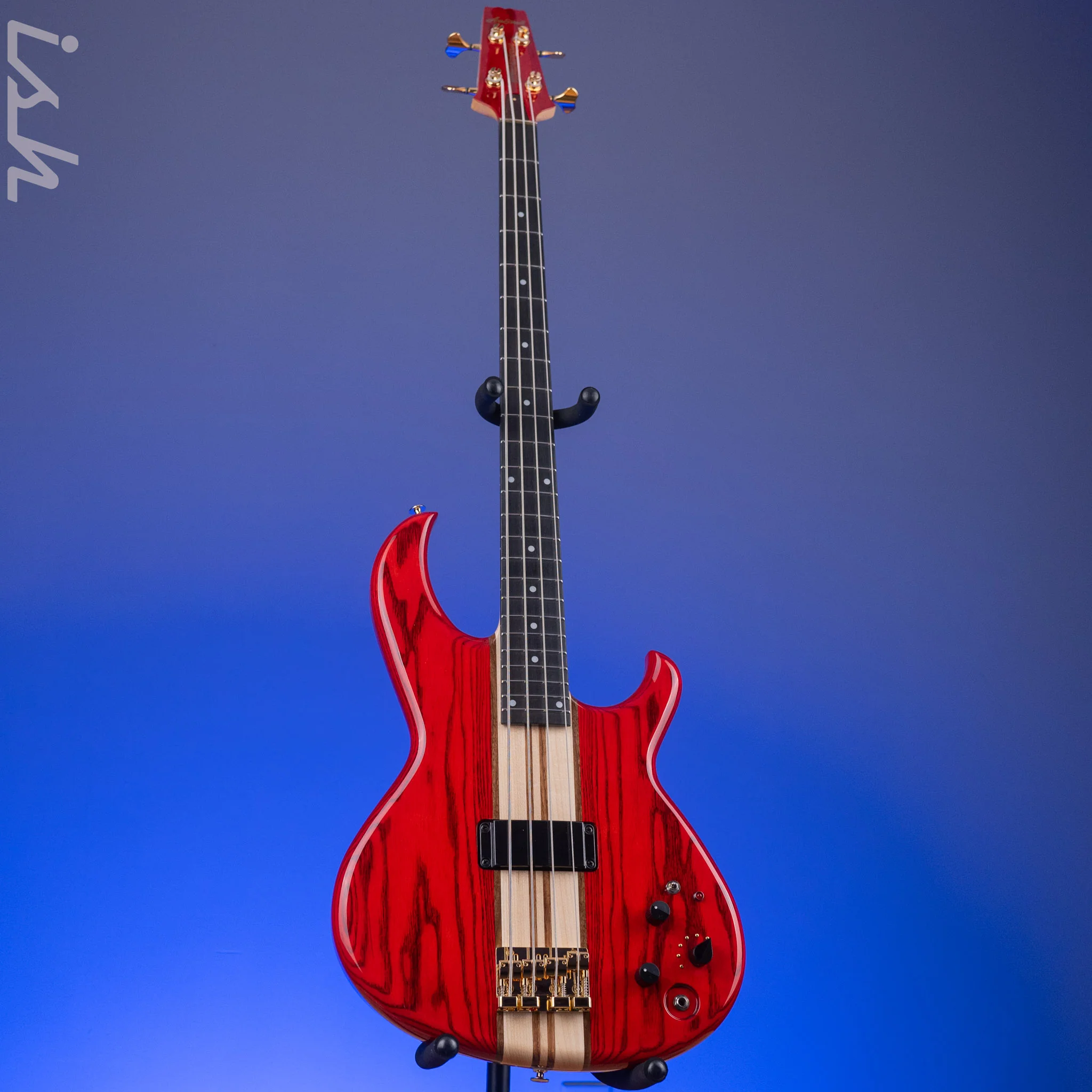 Aria Pro II SB-1000 4-String Bass Padouk Red - Image 2