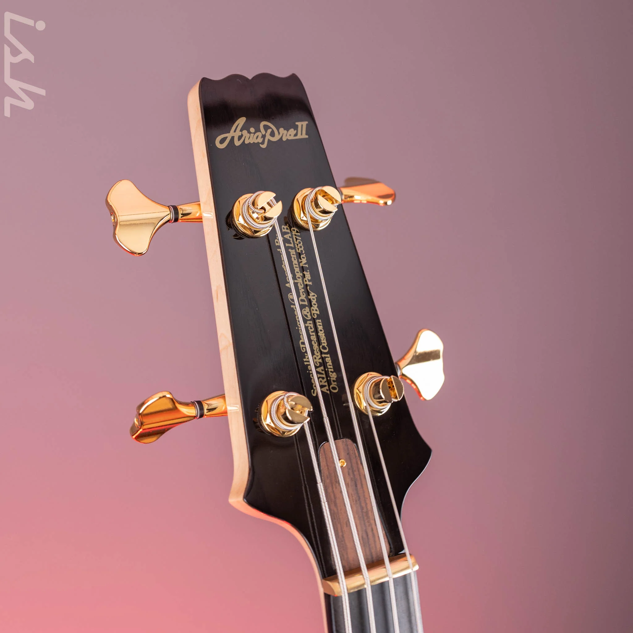Aria Pro II SB-1000 4-String Bass See-Through Black - Image 5