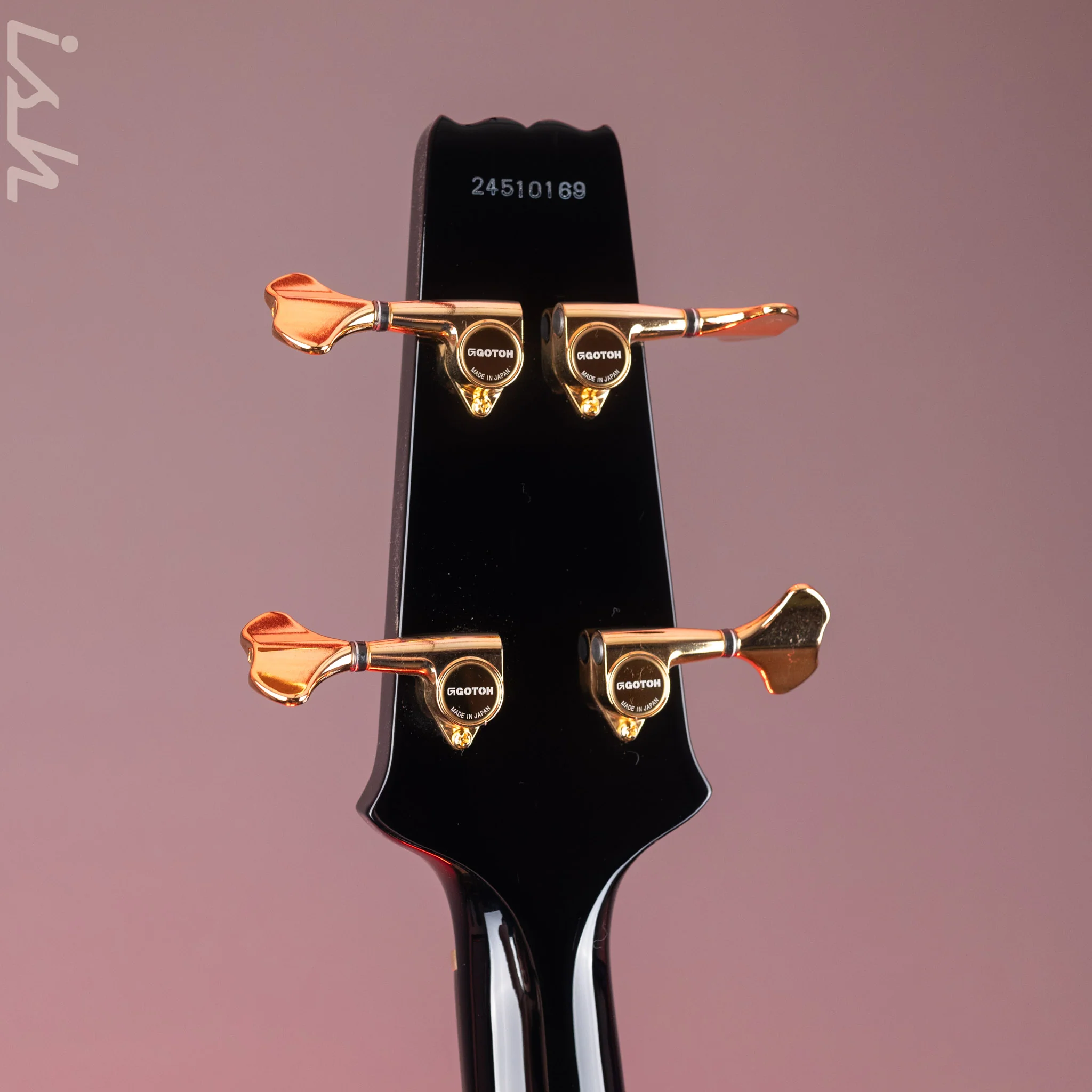 Aria Pro II SB-1000 4-String Bass Solid Black - Image 11