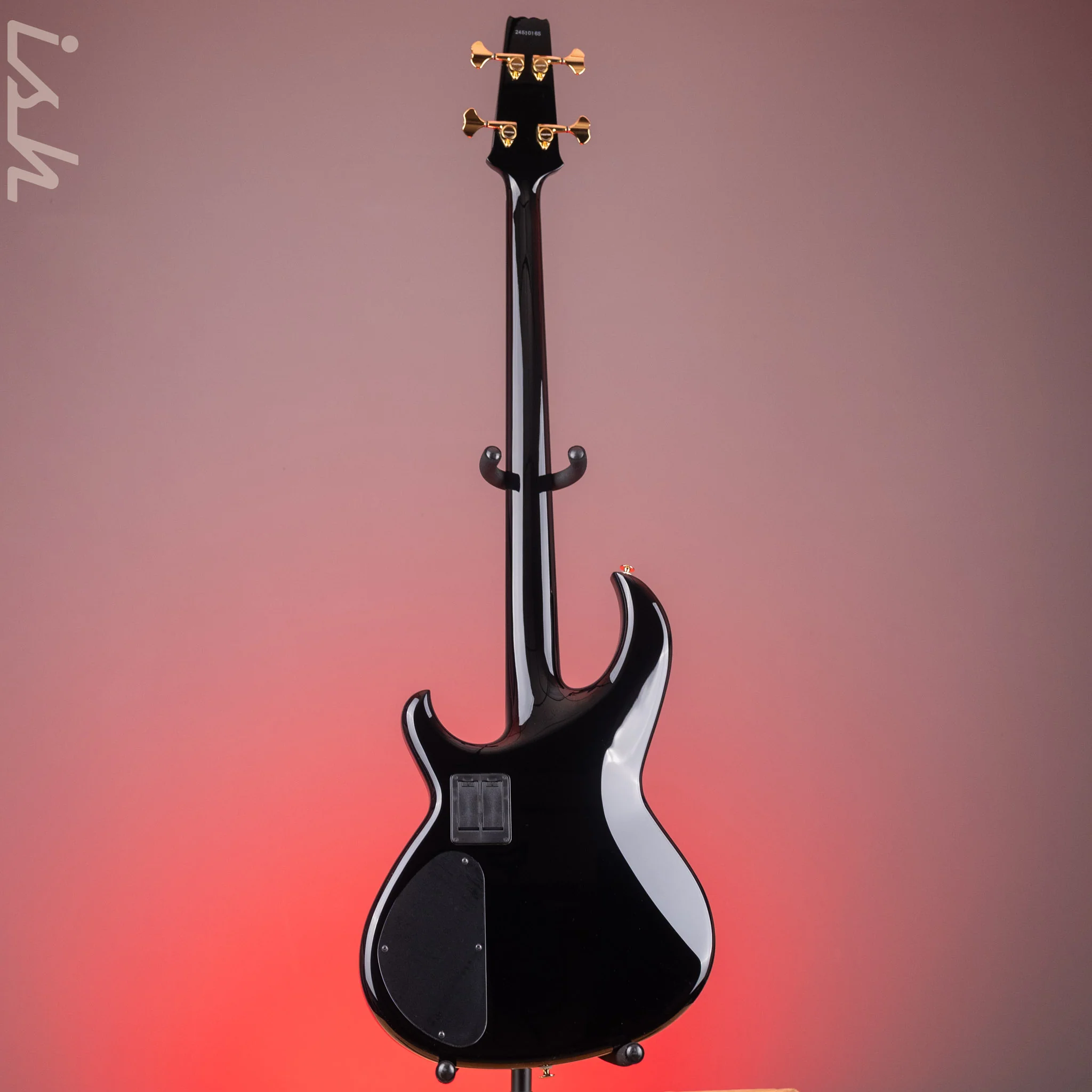 Aria Pro II SB-1000 4-String Bass Solid Black - Image 7