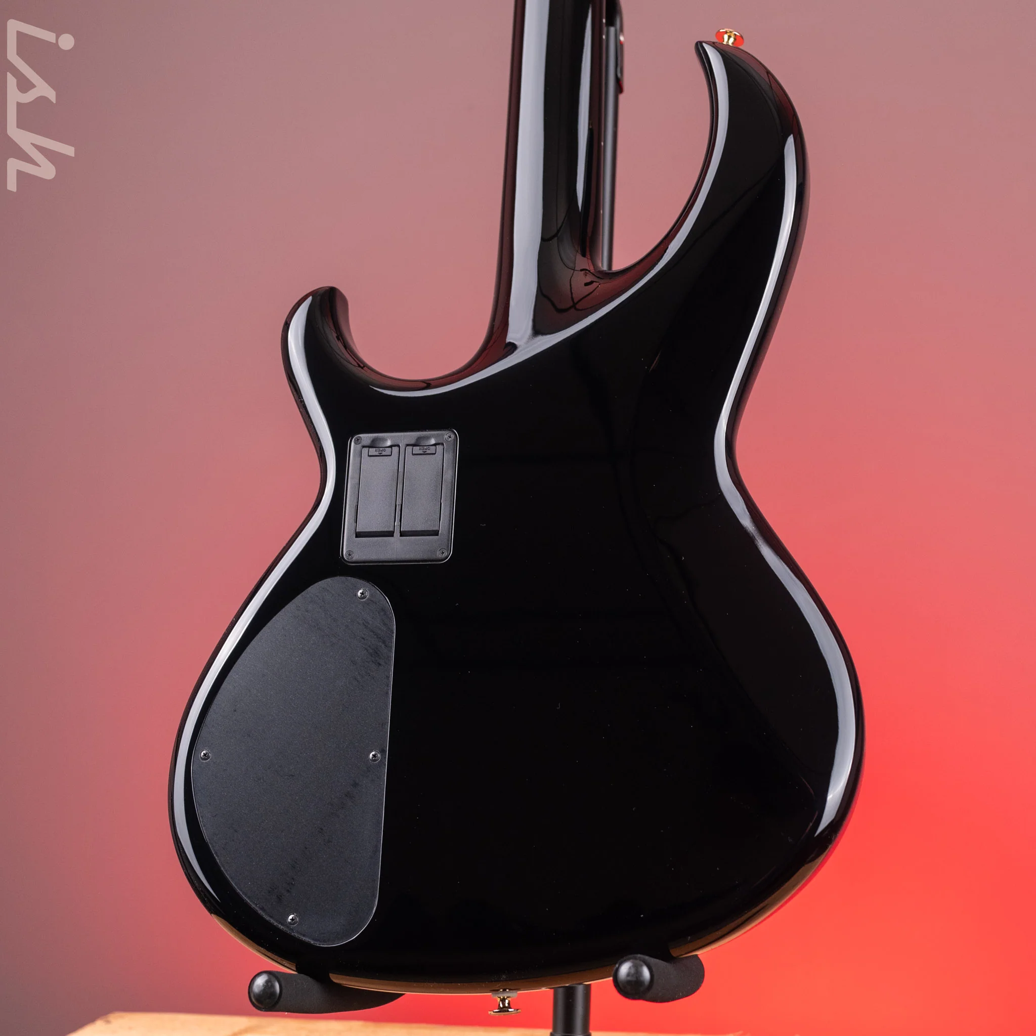 Aria Pro II SB-1000 4-String Bass Solid Black - Image 8
