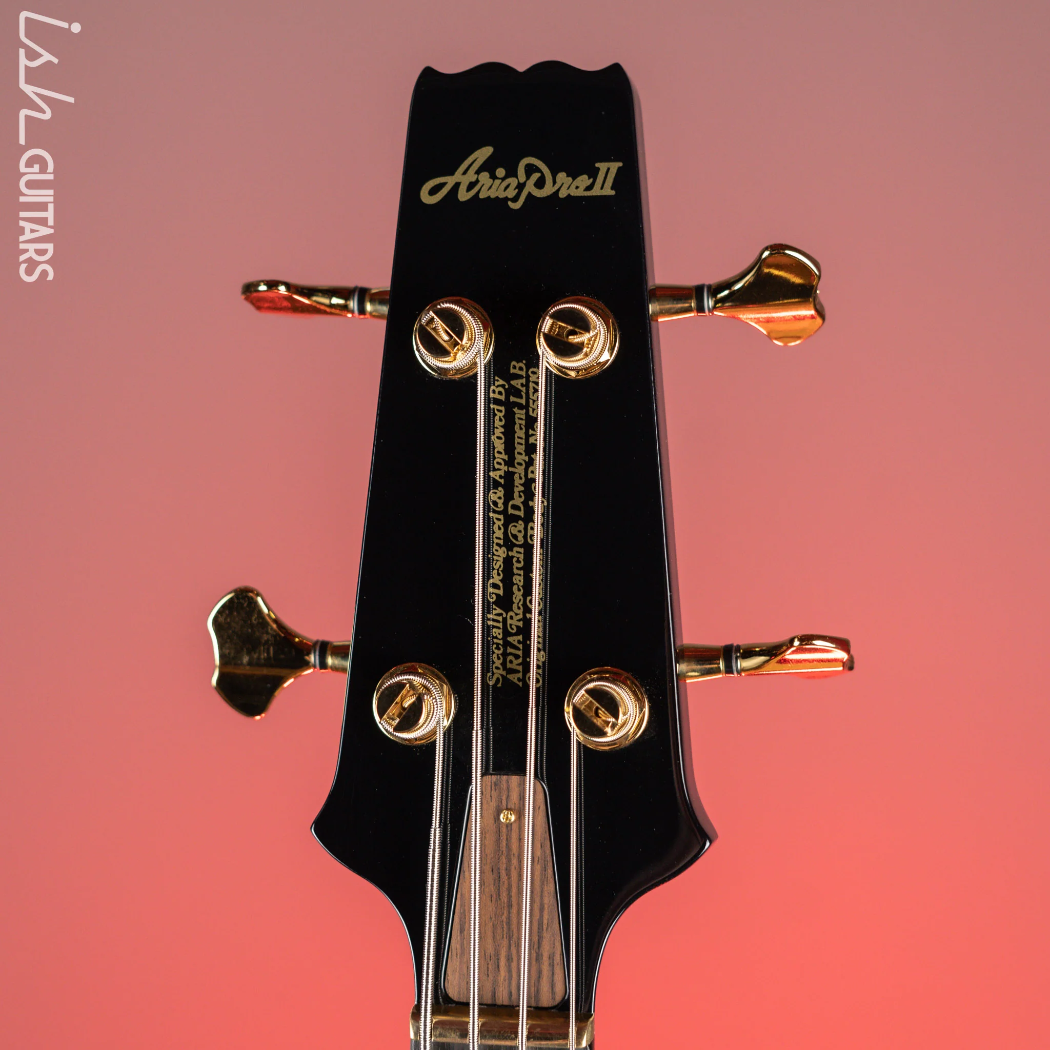Aria SB-1000 4-String Bass Black NAMM Demo - Image 7