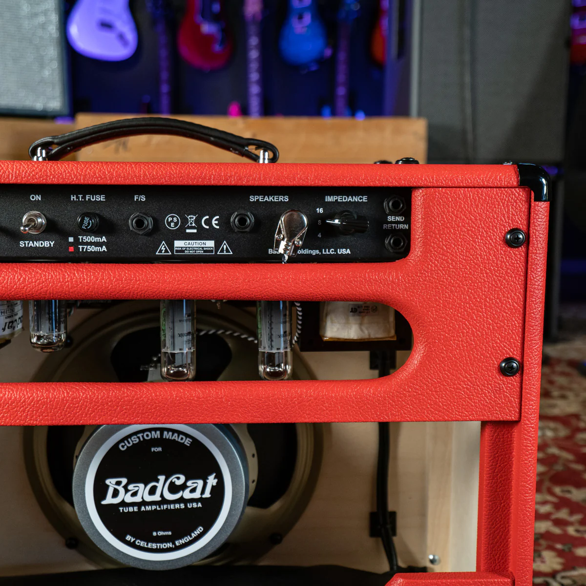 Bad Cat Hot Cat 30R Handwired Series 1x12" Combo Amp Custom Red Tolex - Image 6