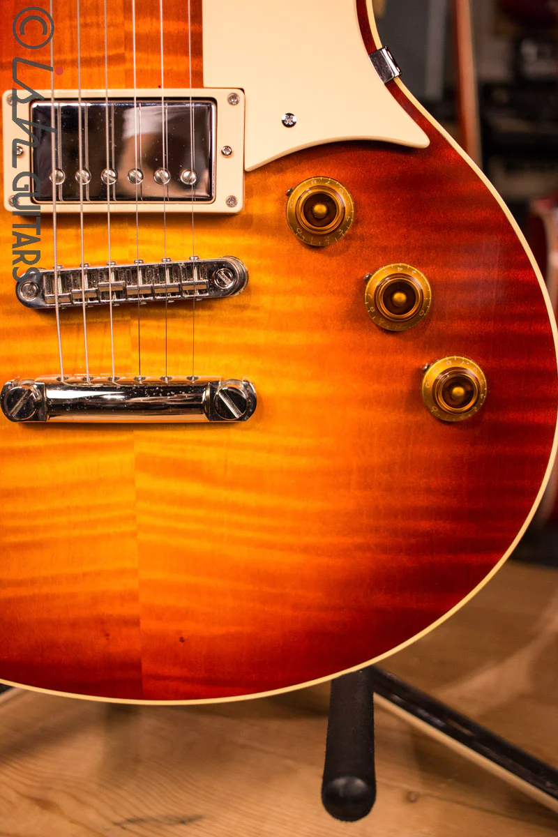 Berumen Flat Top 2 Pickup Flame Top Les Paul Style Hand Made Guitar - Image 3