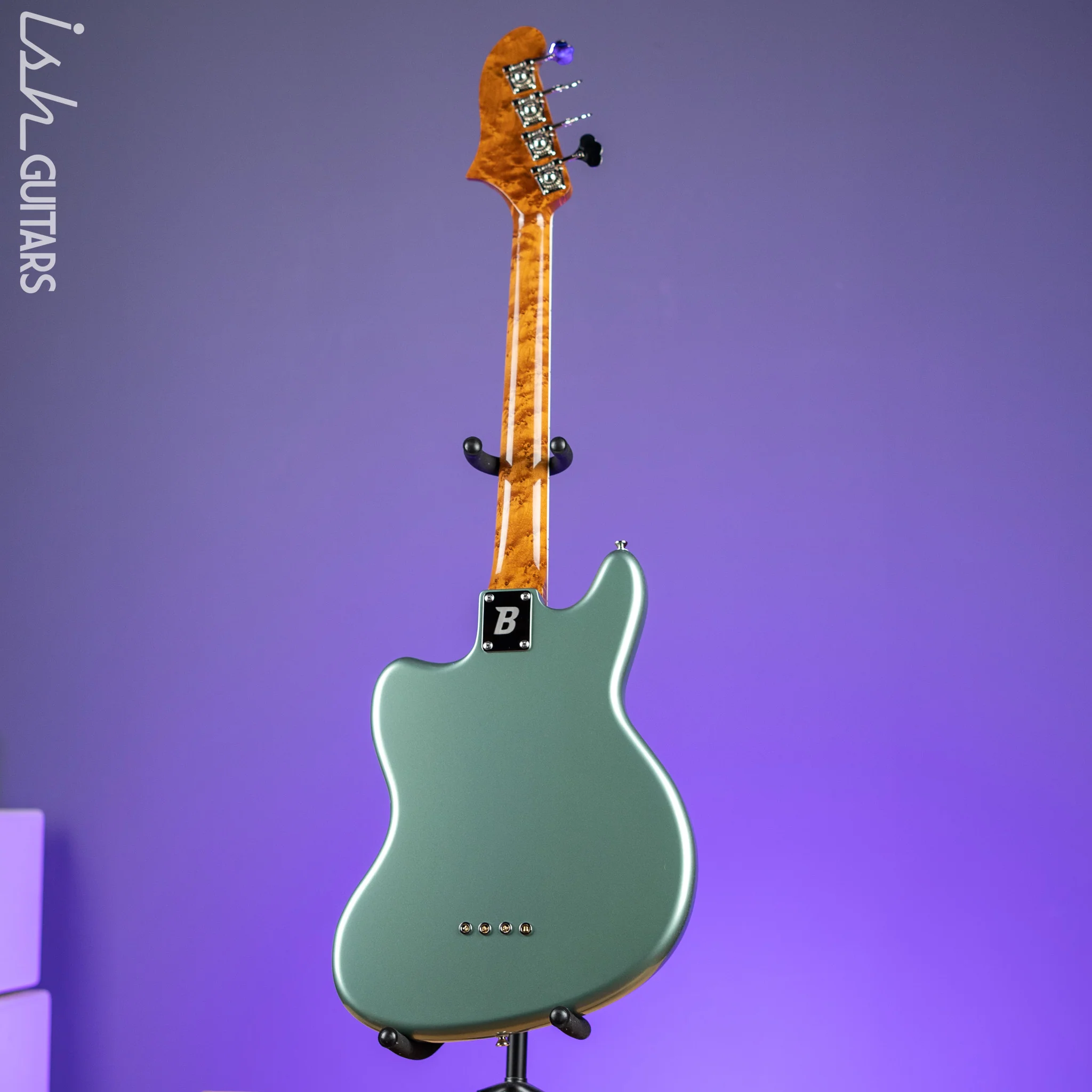 Bilt S.S. Zaftig 4-String Bass Guitar Ice Green Metallic - Image 6