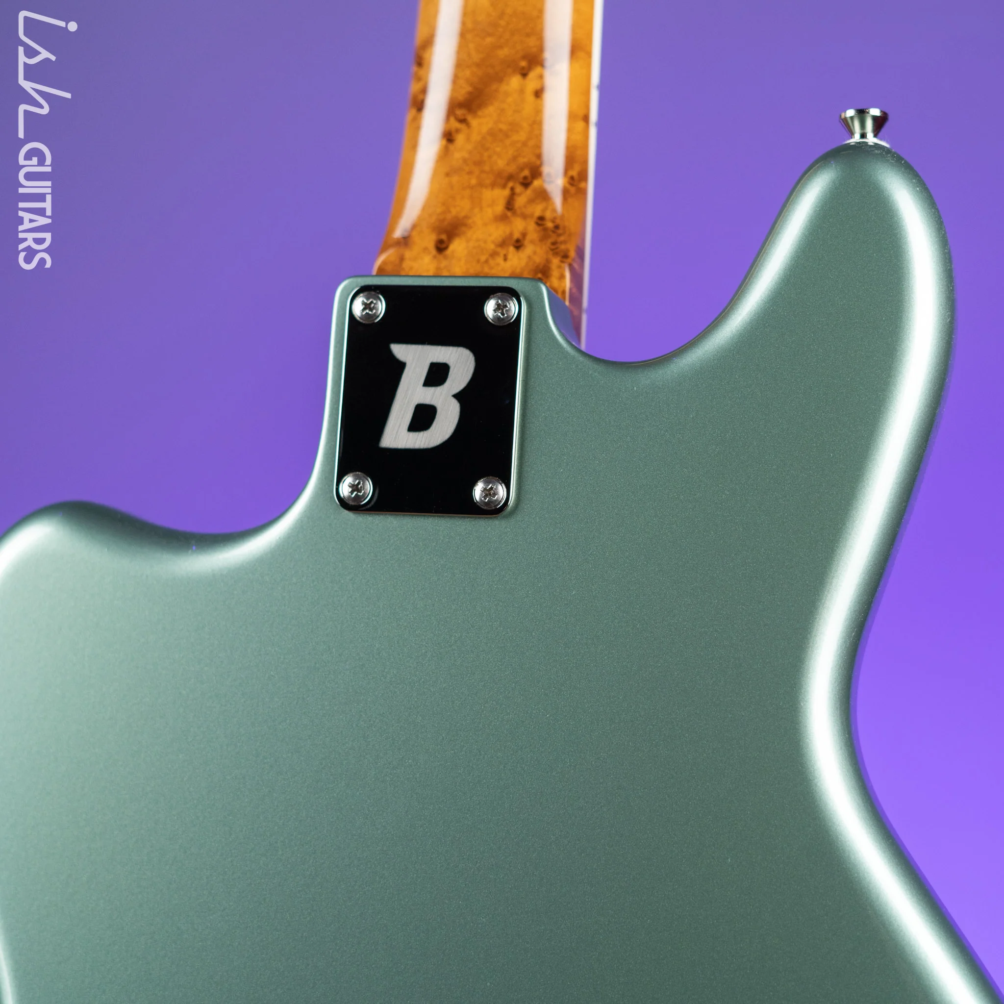 Bilt S.S. Zaftig 4-String Bass Guitar Ice Green Metallic - Image 8