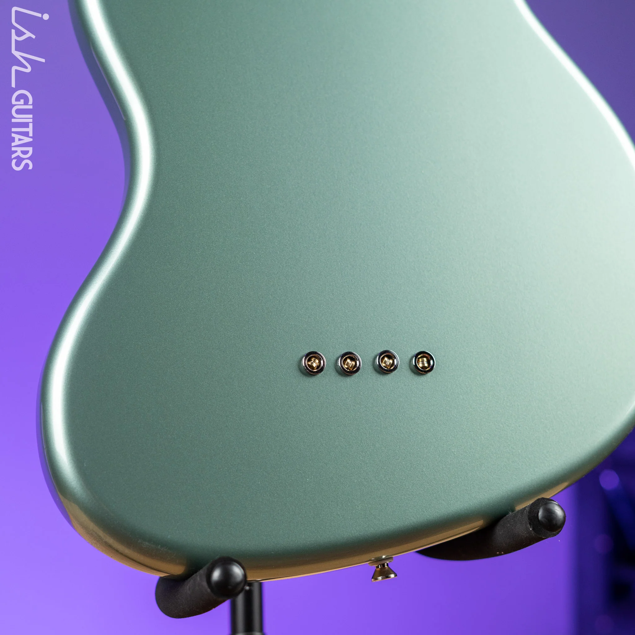 Bilt S.S. Zaftig 4-String Bass Guitar Ice Green Metallic - Image 9